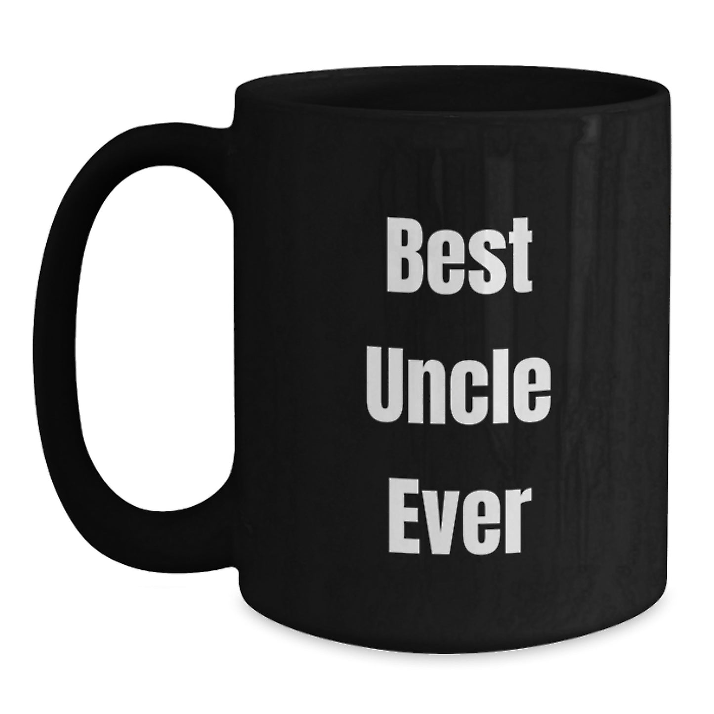 Funny Best Uncle Ever Christmas Unique Gifts for Uncle from Men, Black Coffee Mug - Main