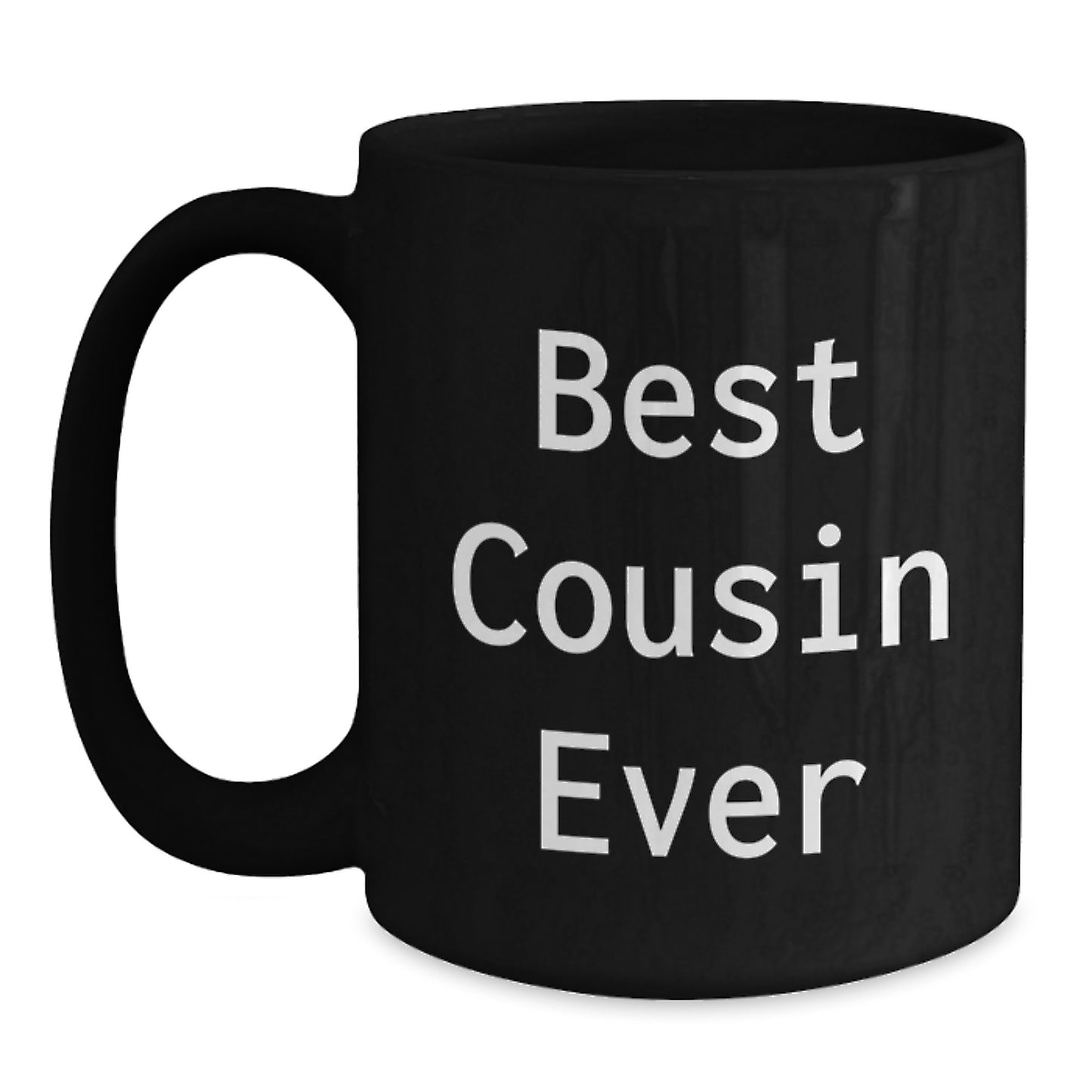 Funny Cousin Gifts from Men, Unique Black Coffee Mugs for Best Cousin Ever, Graduation Unique Gifts - Main
