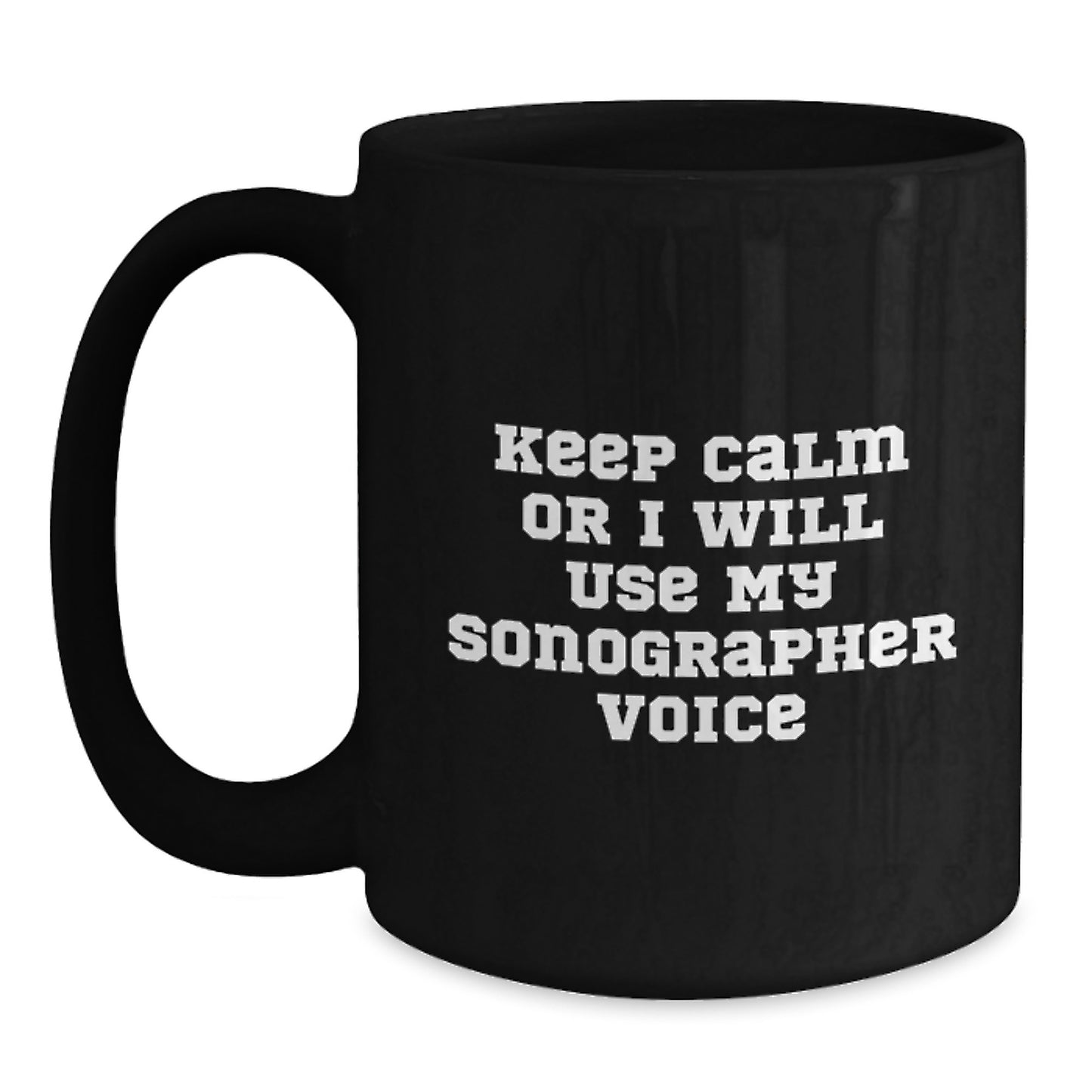 Funny Sonographer Gifts for Him, Black Coffee Mug, Dad's Unique Father's Day Unique Gifts - Main