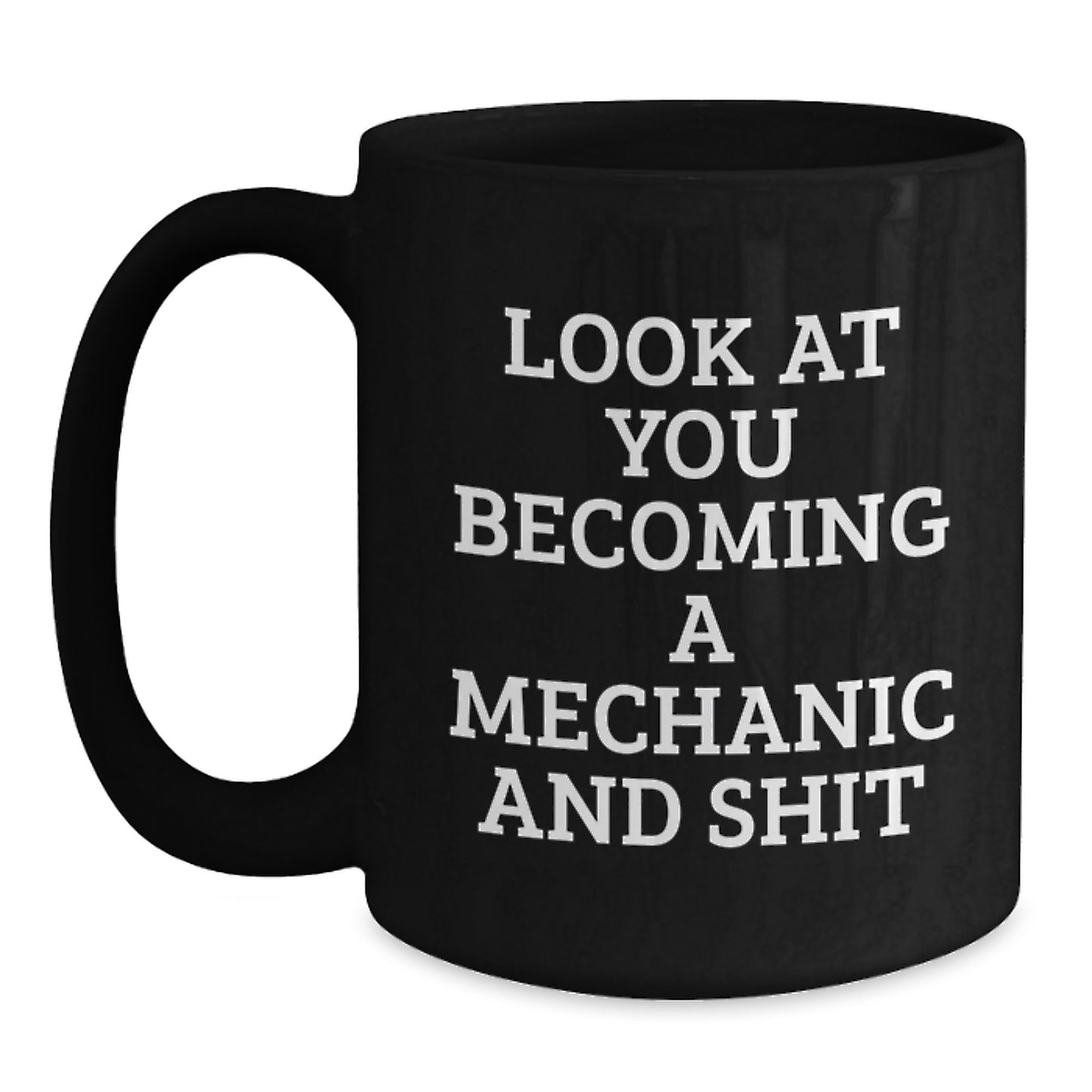 Funny Mechanic Gifts for Guys Funny Black Coffee Mugs from Friends, Unique Mechanic Graduation Gifts for Men - Main