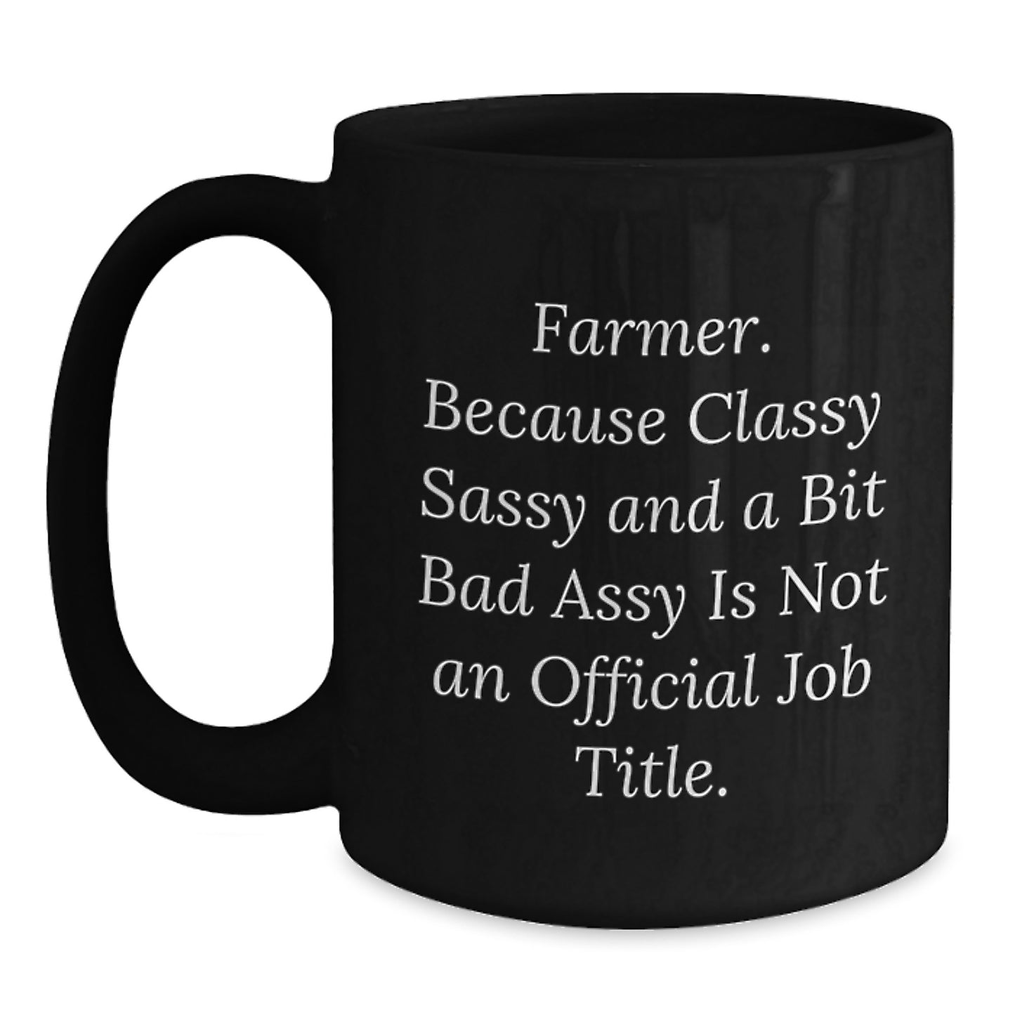 Funny Farmer Gifts for Men Graduation Unique Black Coffee Mugs from Friends - Main