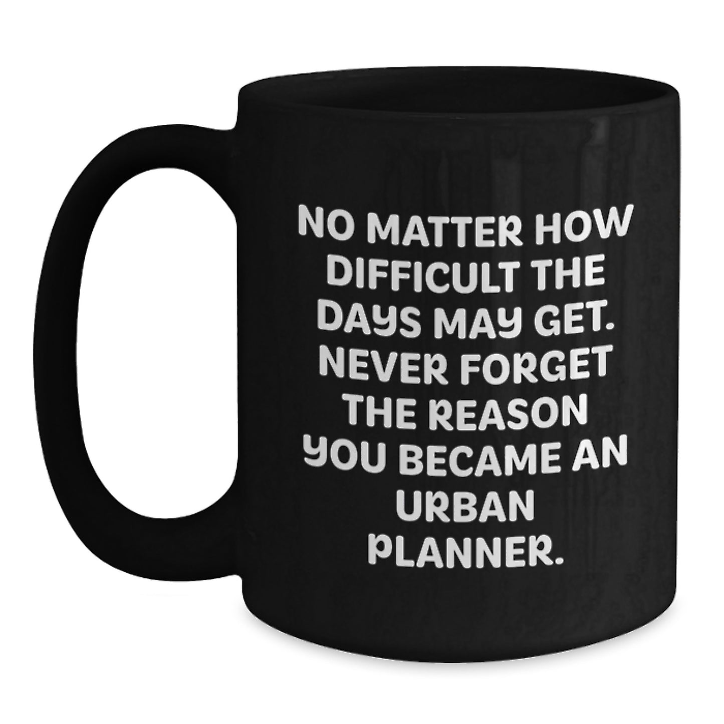 Gifts from Friends to Urban Planner Men Graduation Unique - Never Forget Reason Black Coffee Mug - Main