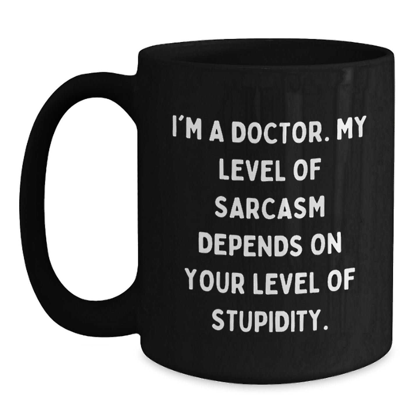 Funny Doctor Gifts for Men from Friends - I'm A Doctor Black Coffee Mug Set - Main
