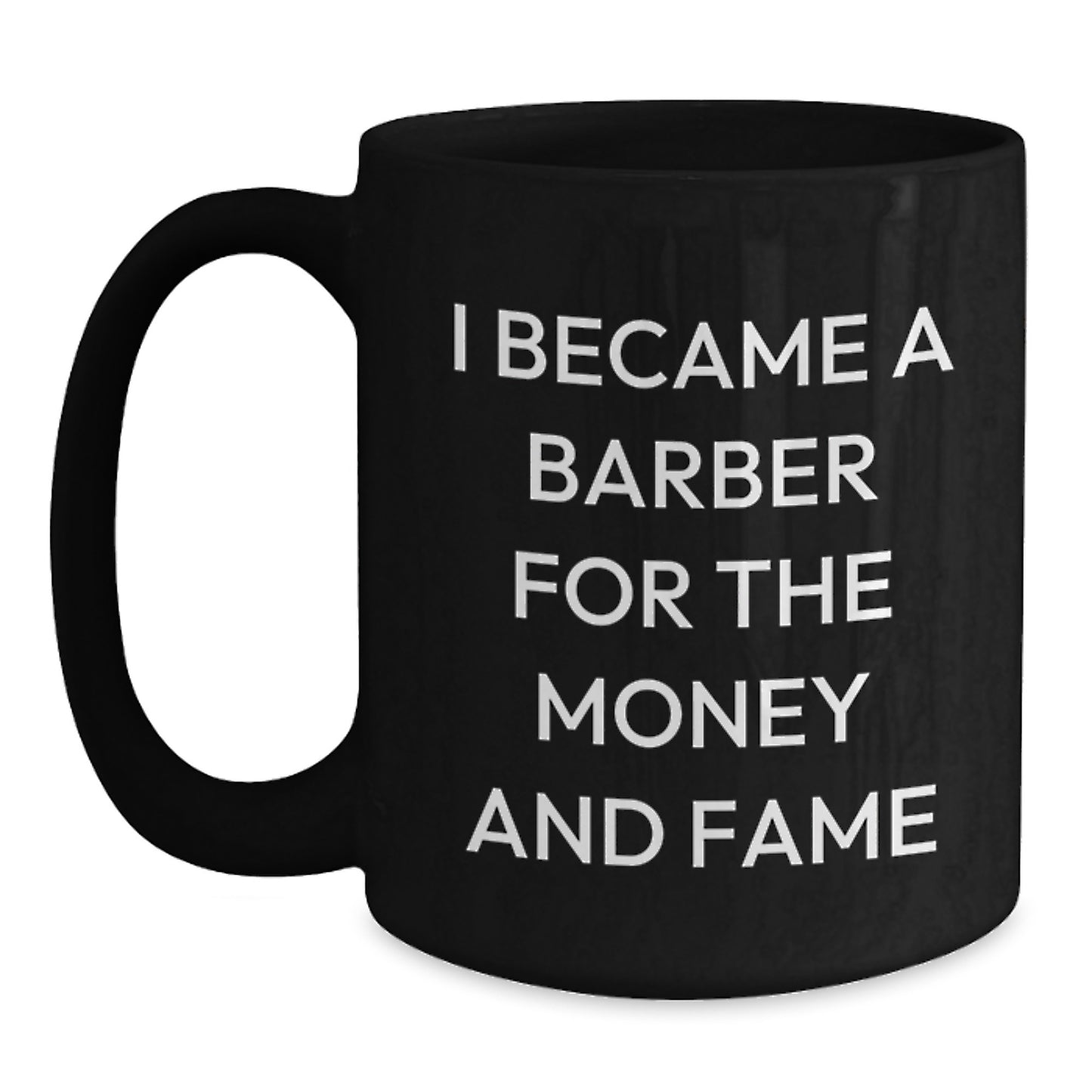 Funny Quote for Barbers, Black Coffee Mug Gifts from Friends to Family, Christmas Unique Presents - Main