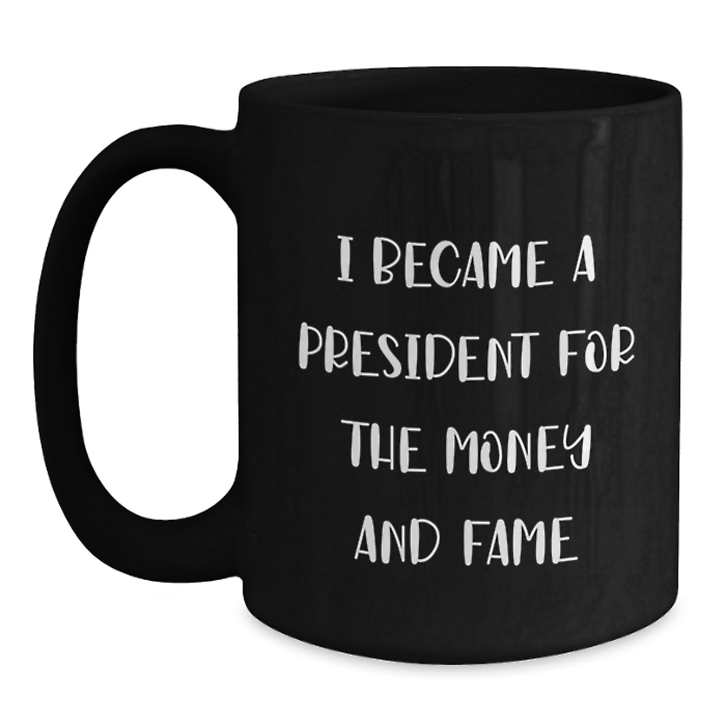 Funny President Mugs Gifts from Friends for President, Unique Christmas Unique Gifts, Black Coffee Mug for Men - Main