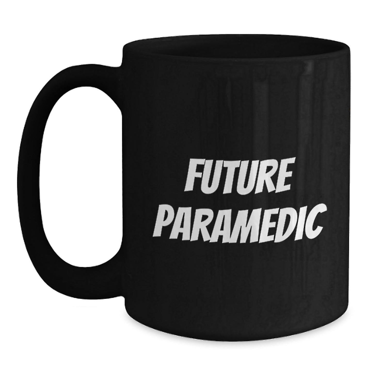 Future Rescue Worker Humor Black Coffee Mug Gifts from Friends for Rescue Worker Men - Main