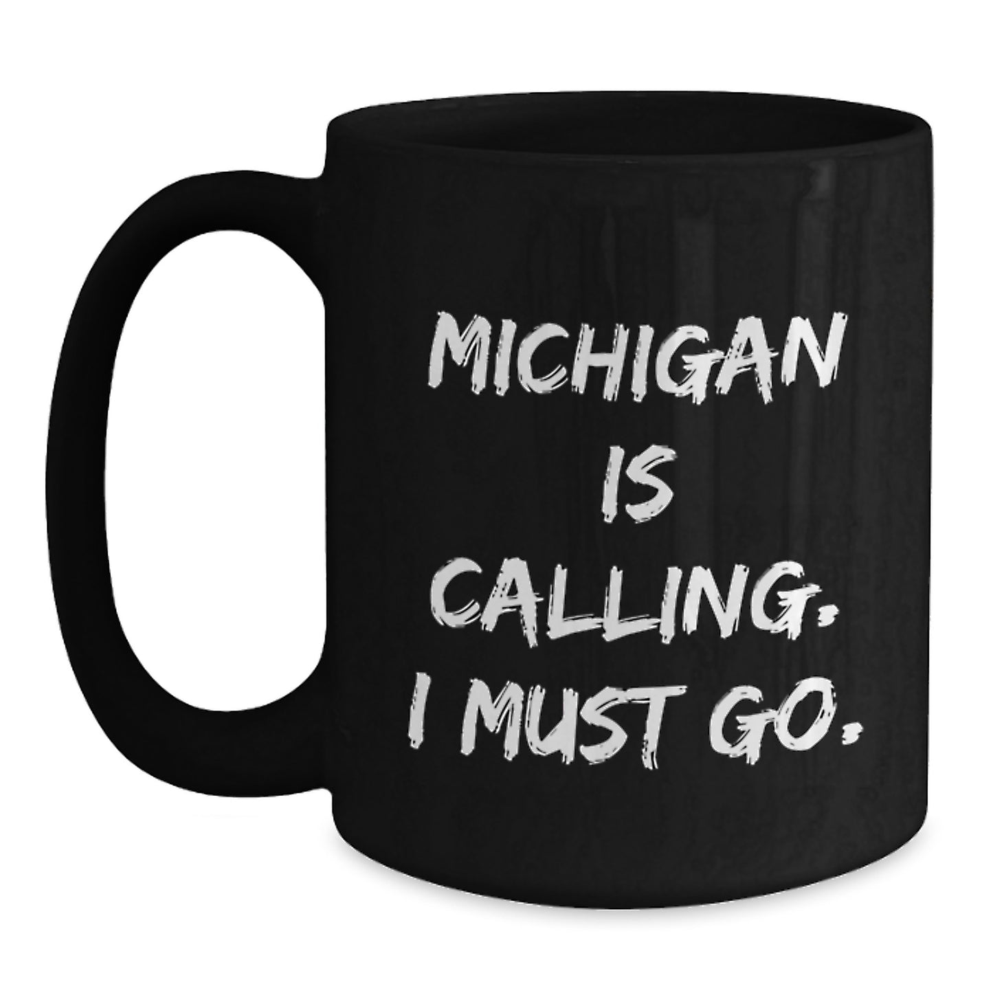 Funny Michigan Black Coffee Mug Gifts from Friends and Family for Christmas - Main