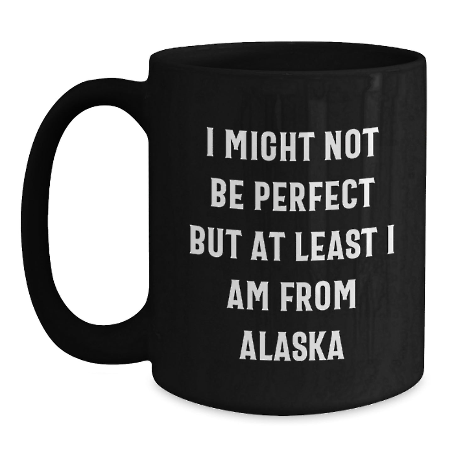 Funny Alaska Black Coffee Mug Gifts for Men from Alaska Lovers, Unique Christmas Unique Gifts from the Great Land - Main