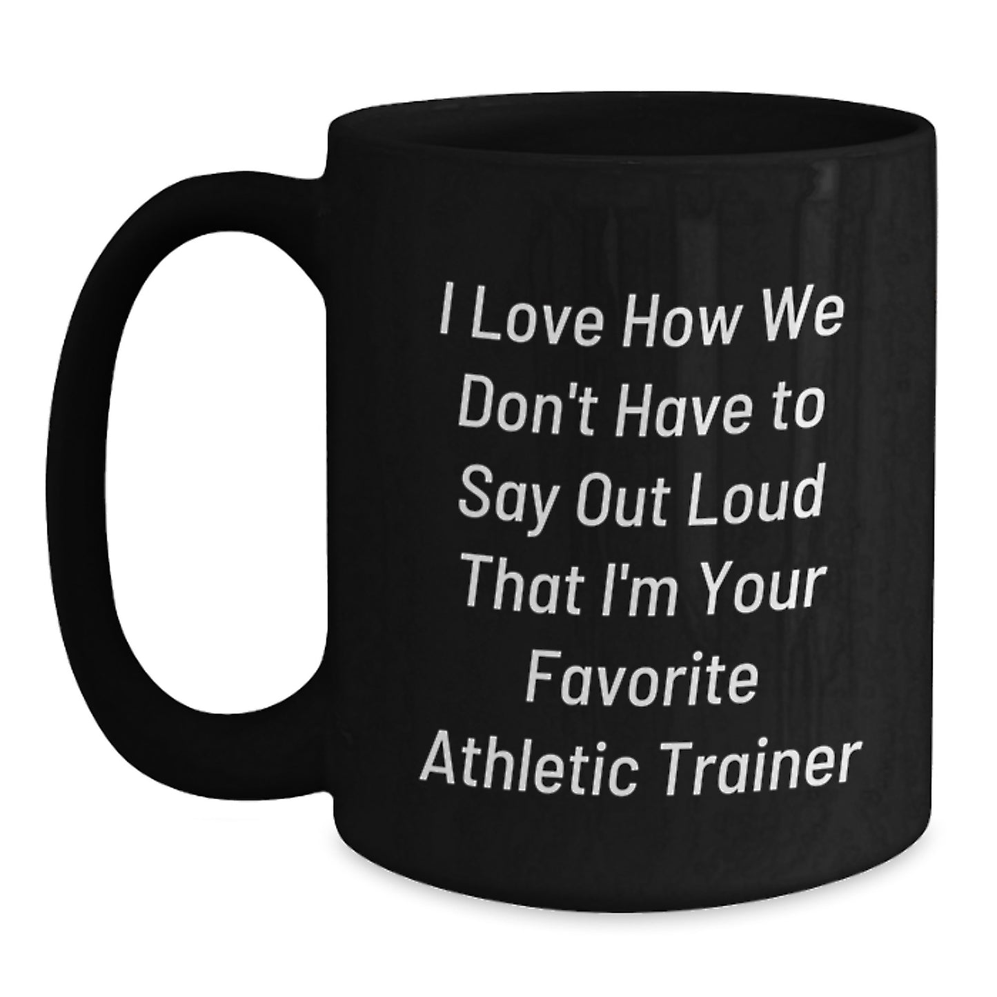 Funny Athletic Trainer Gifts from Friends for Men Women Graduation Unique Black Coffee Mug - Main