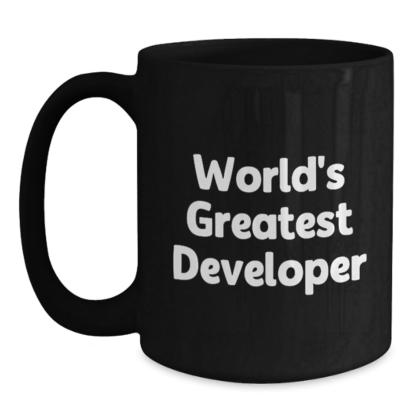 Funny Developer Gifts from Men to World's Greatest Mom on Mother's Day Unique Black Coffee Mugs - Main
