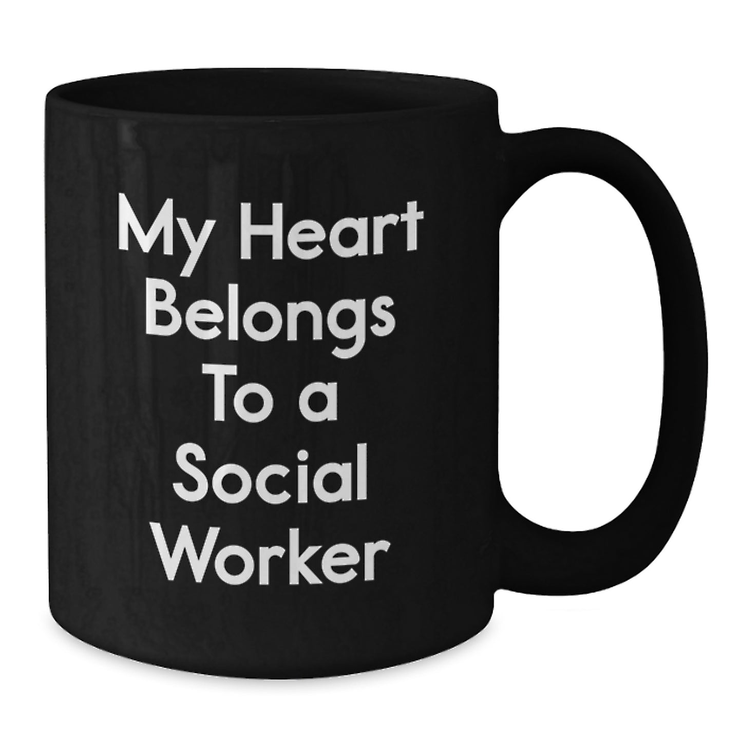 Funny Social Worker Gifts from Friends, My Heart Belongs To A Social Worker Christmas Unique Gifts for Social Worker - Additional