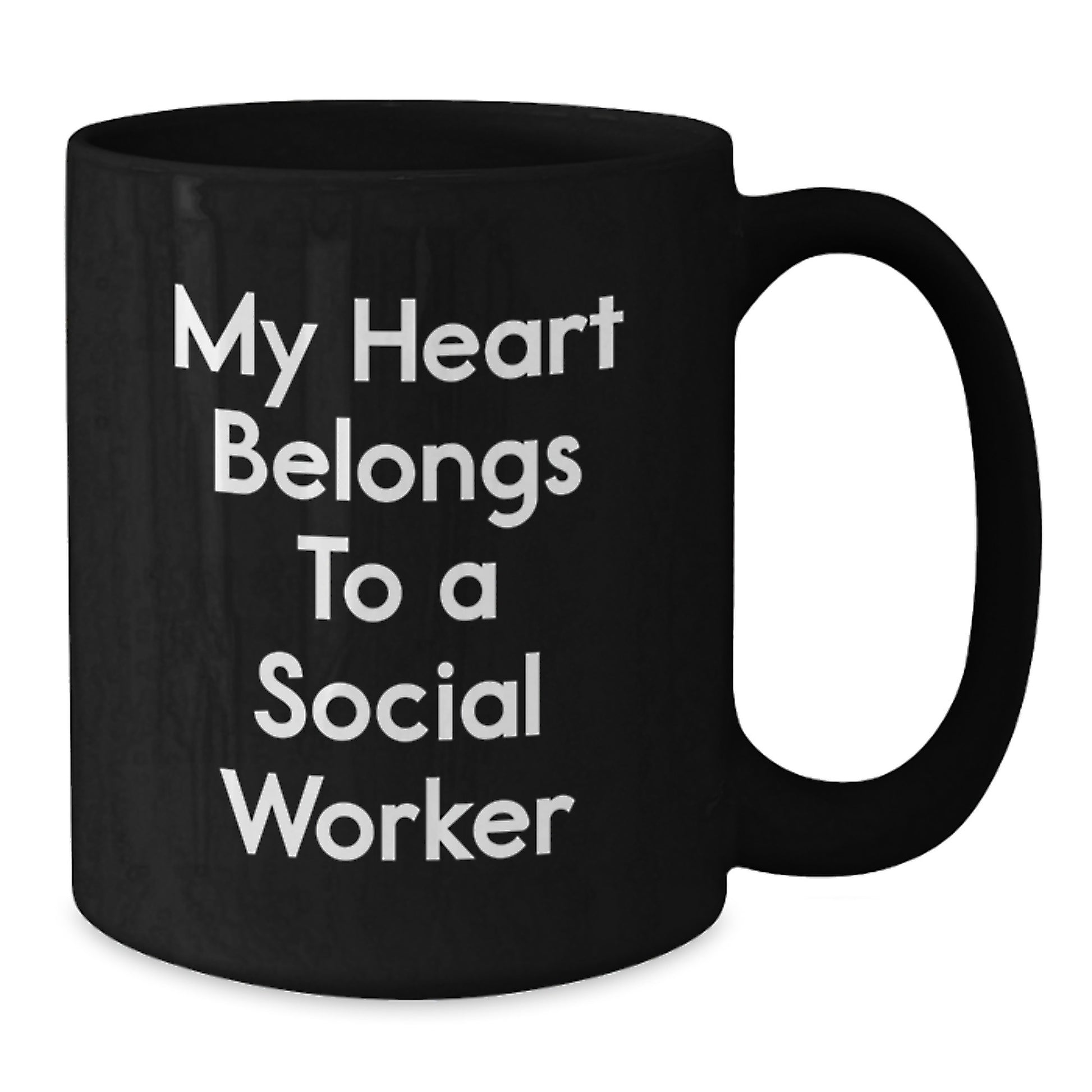 Funny Social Worker Gifts from Friends, My Heart Belongs To A Social Worker Christmas Unique Gifts for Social Worker - Additional