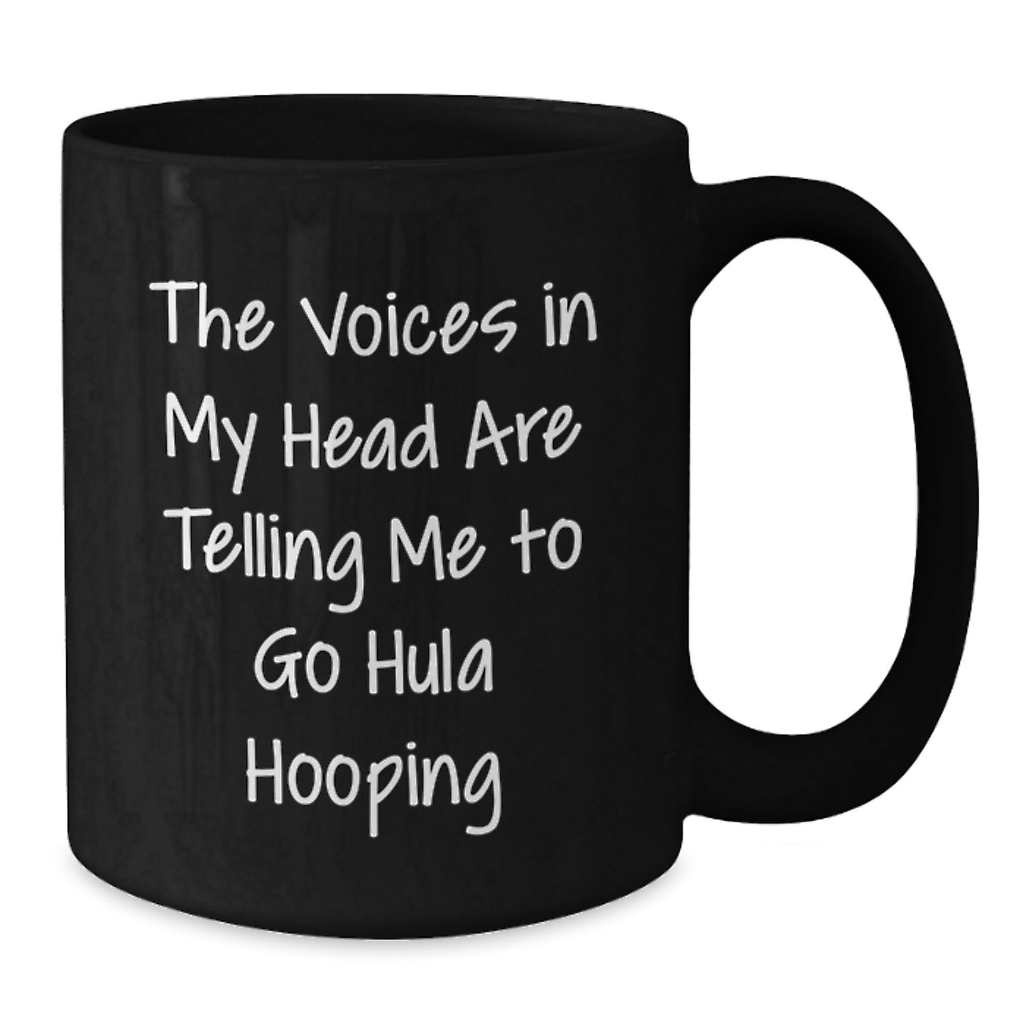 Funny Hula Hooping Humor Black Coffee Mug Gifts from Men to Hula Hooping Enthusiasts, Women, or Friends for Christmas - Additional