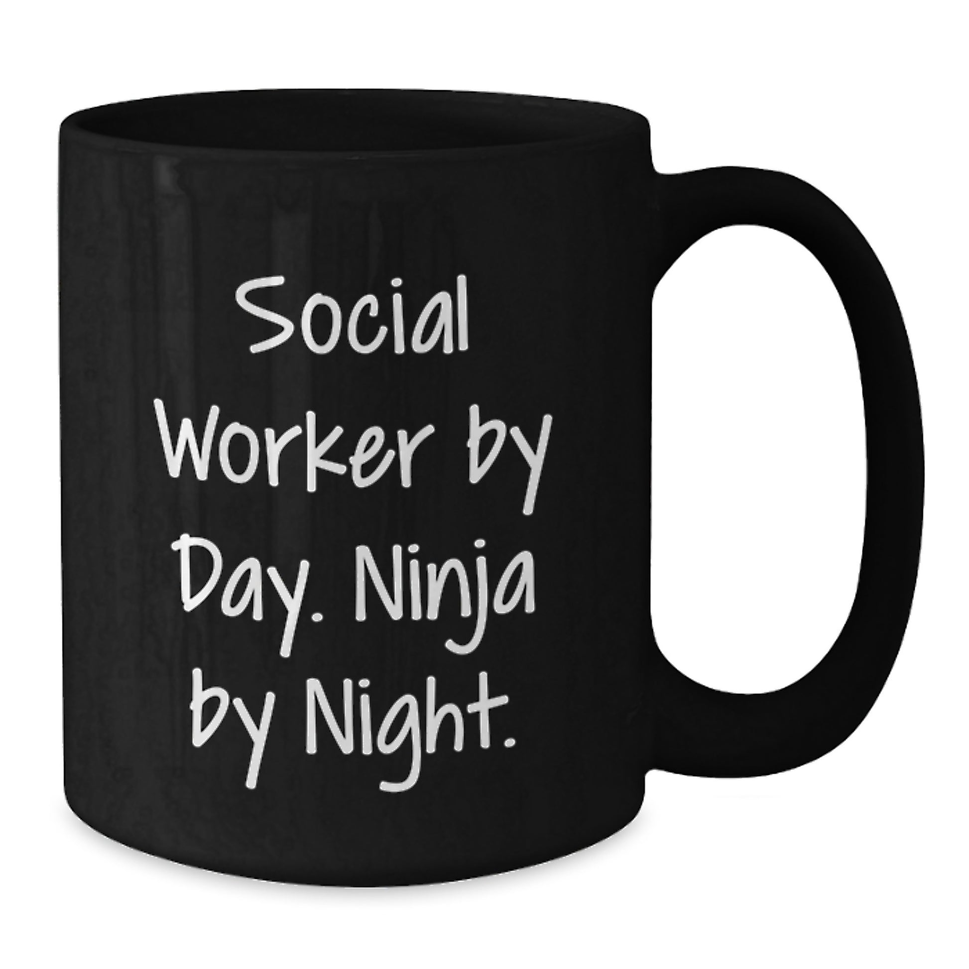 Funny Social Worker Gifts from Friends for Social Workers - Black Coffee Mugs, Christmas Unique Gifts - Additional