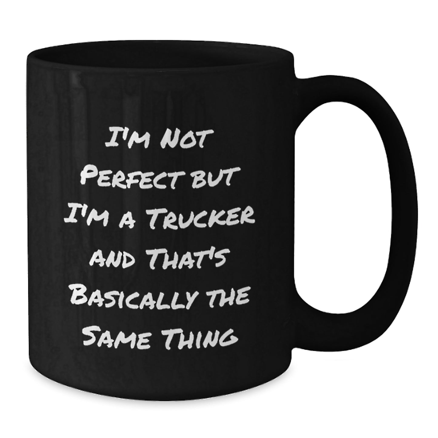 Funny Trucker Gifts for Men, Trucker Black Coffee Mug, Perfect for Trucker Friends and Family on Christmas - Additional