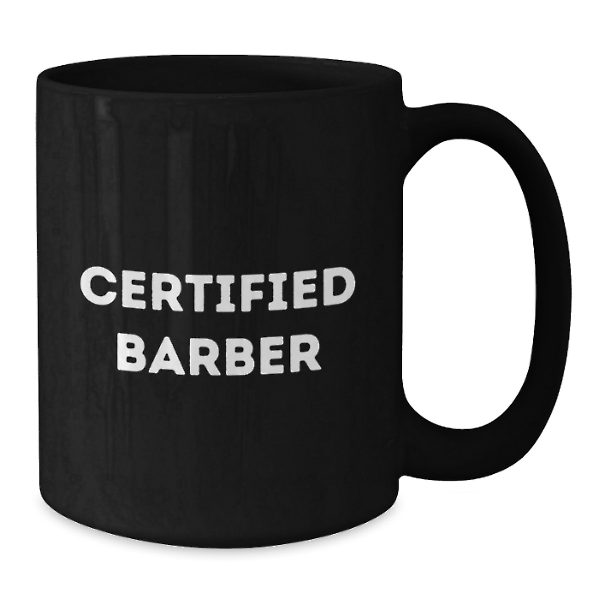 Funny Barber Gifts from Men - Unique Valentine's Unique Gifts for Barber - Black Coffee Mug - Additional