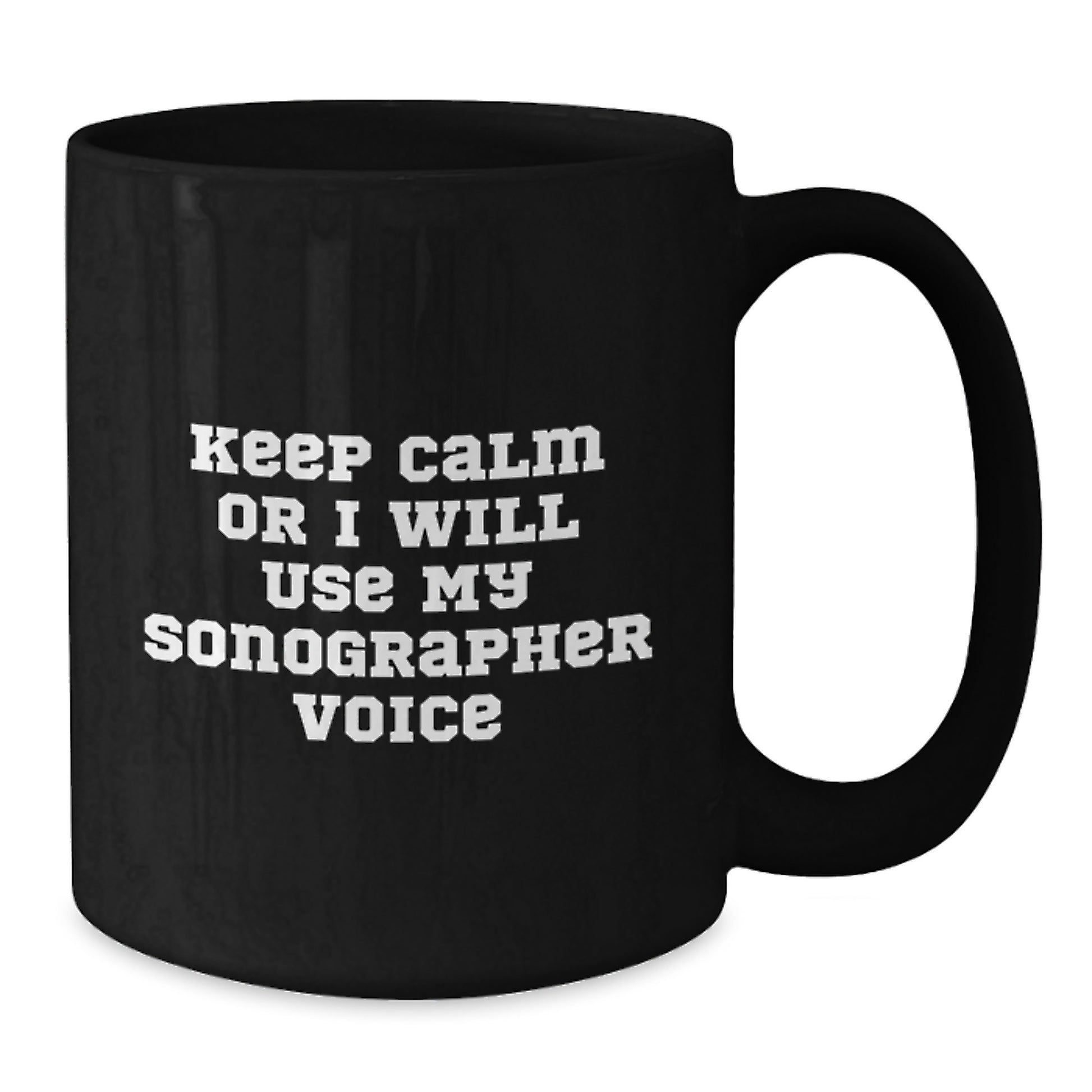 Funny Sonographer Gifts for Him, Black Coffee Mug, Dad's Unique Father's Day Unique Gifts - Additional