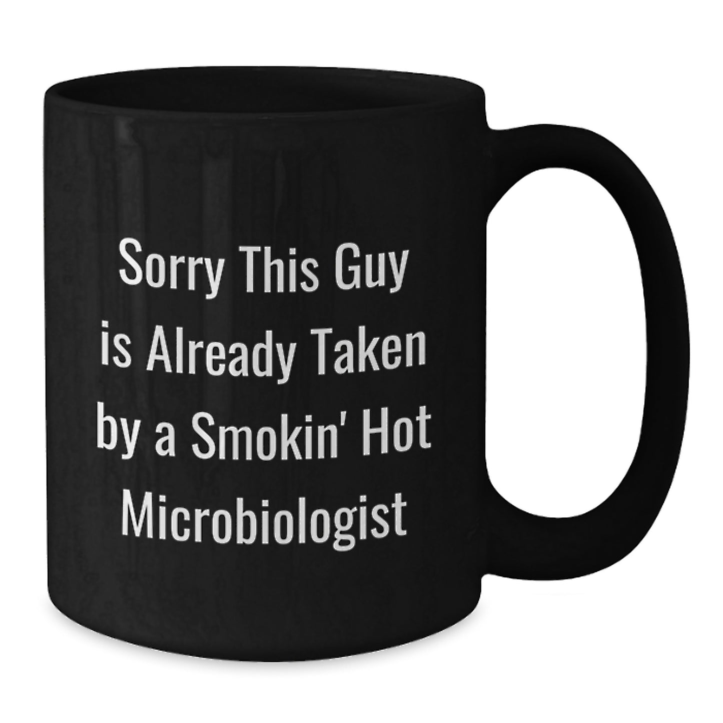 Funny Microbiologist Gifts for Women, Black Coffee Mugs with Quote, Christmas Unique Presents from Men to Friends, Smokin' Hot Microbiologist Lover - Additional