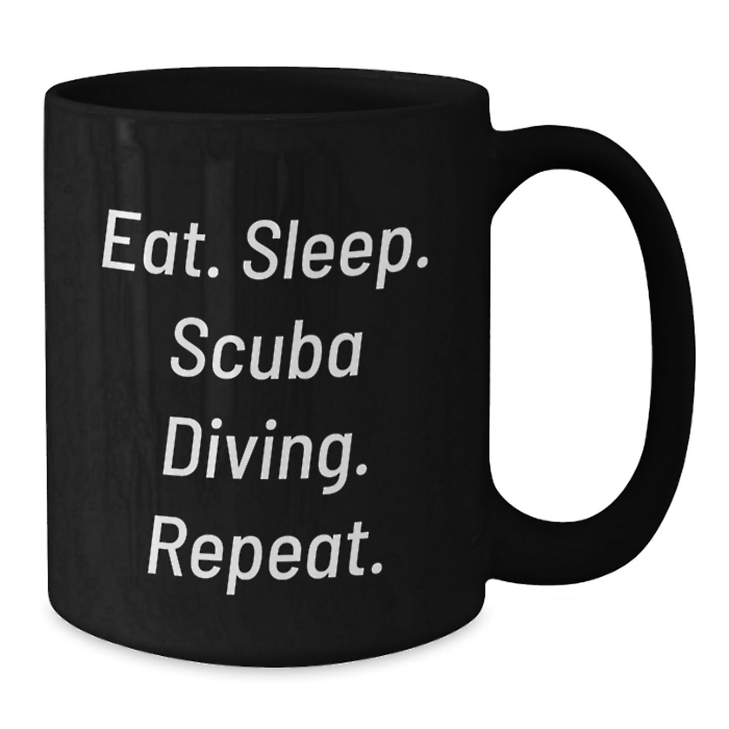 Funny Scuba Diving Gifts for Men from Friends, Unique Birthday Unique Gifts, Scuba Diving Black Coffee Mug - Additional