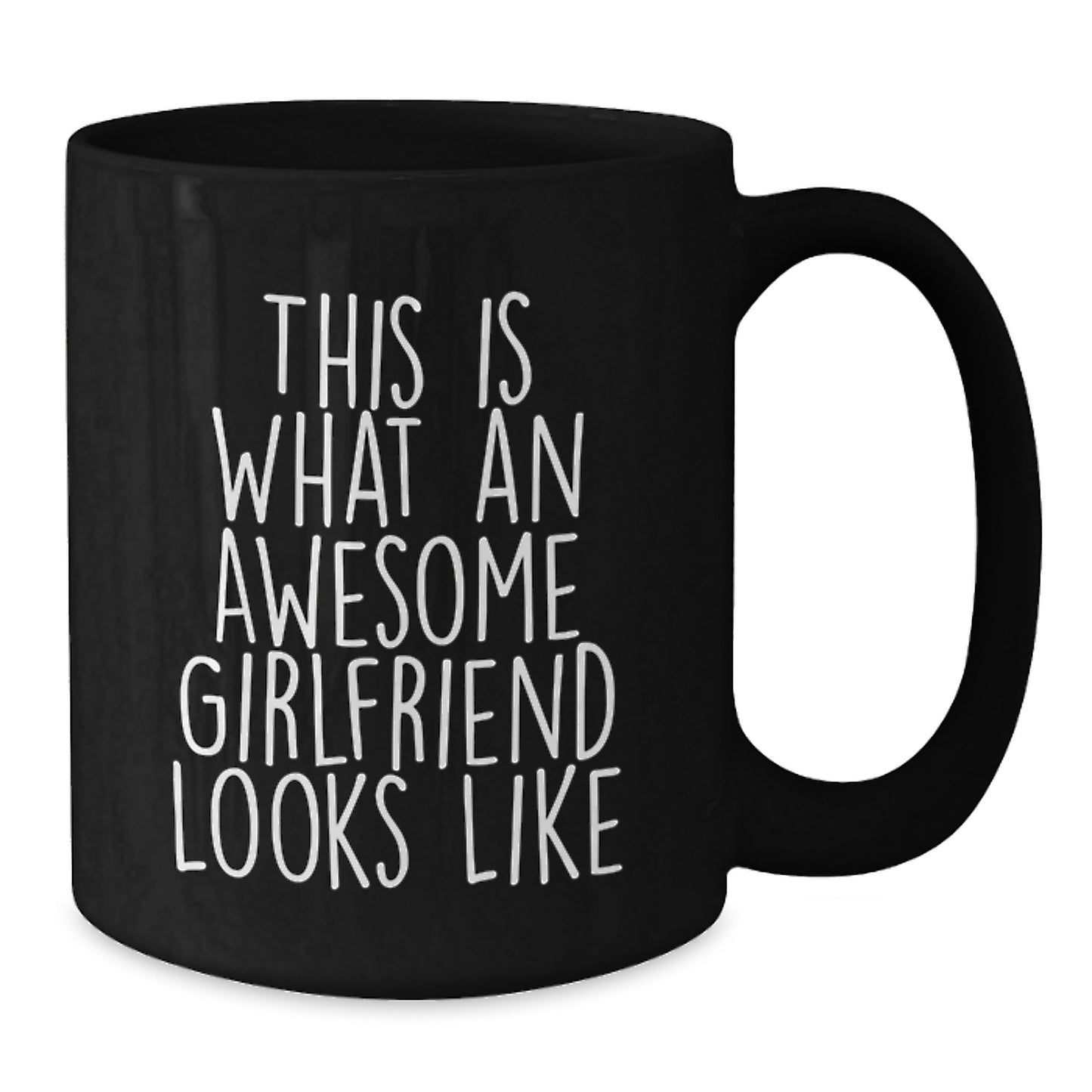 Funny Sweetheart Gifts from Men to Sweetheart - 'This Is What An Awesome Sweetheart Looks Like' Inspirational Black Coffee Mug for Graduation - Additional
