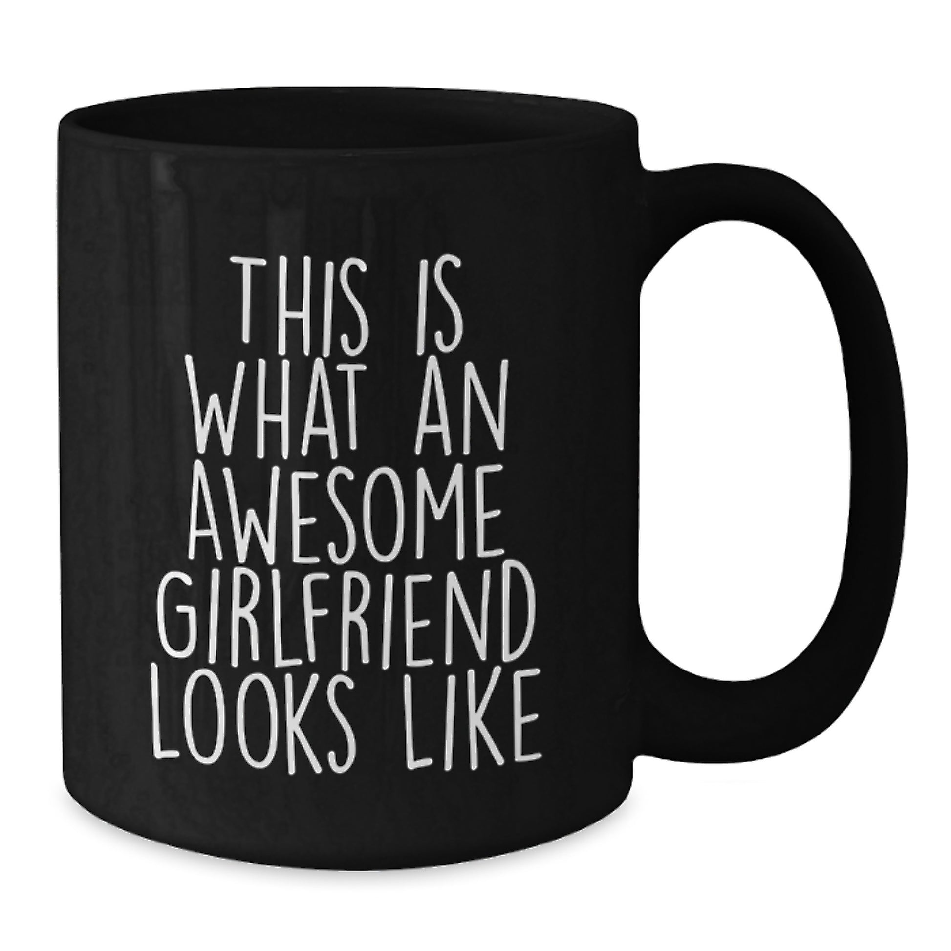 Funny Sweetheart Gifts from Men to Sweetheart - 'This Is What An Awesome Sweetheart Looks Like' Inspirational Black Coffee Mug for Graduation - Additional