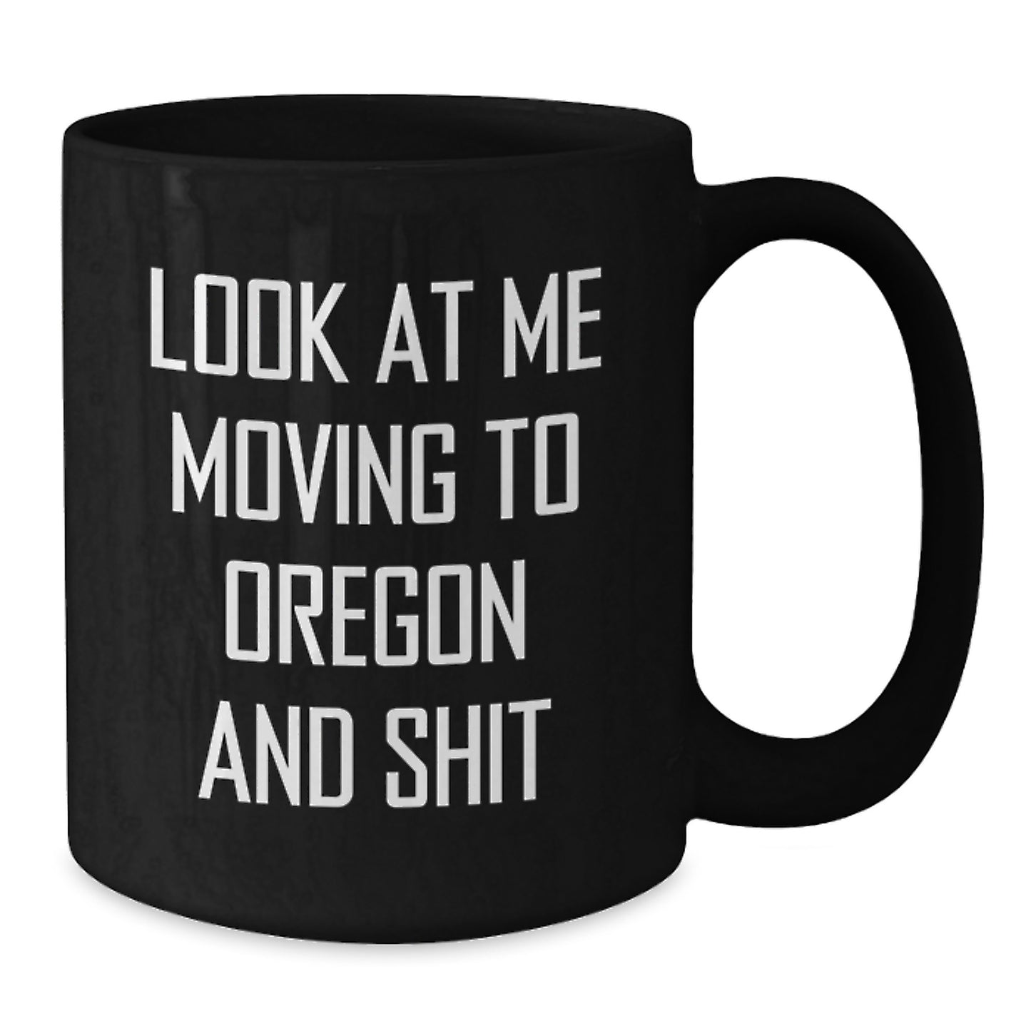 Funny Oregon Gifts, Black Coffee Mug for Friends from Oregon, Valentine's Unique - Additional