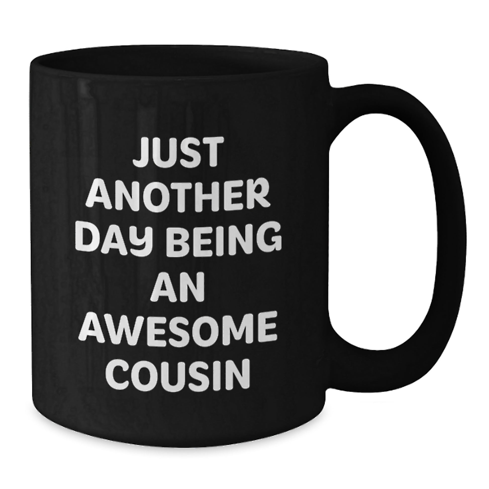 Unique Gifts from Family Members Funny Cousin Black Coffee Mug Valentine's Unique Gifts - Additional