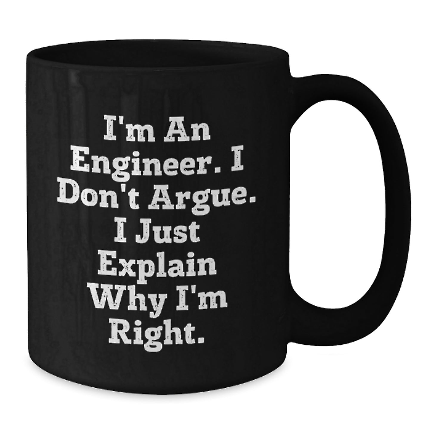 Funny Engineer Black Coffee Mug Gifts from Women to Men Friends Family Members on Mother's Day - Additional