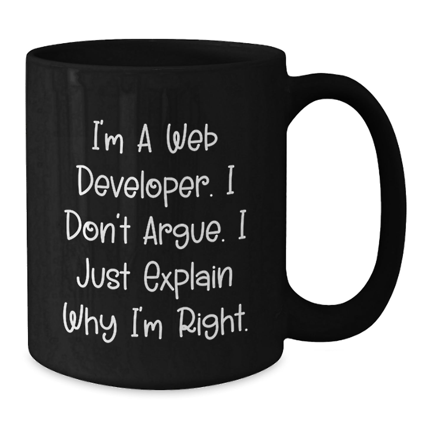 Funny Web Developer Gifts for Men, Unique Graduation Unique Gifts from Friends, Web Developer Black Coffee Mug - Additional