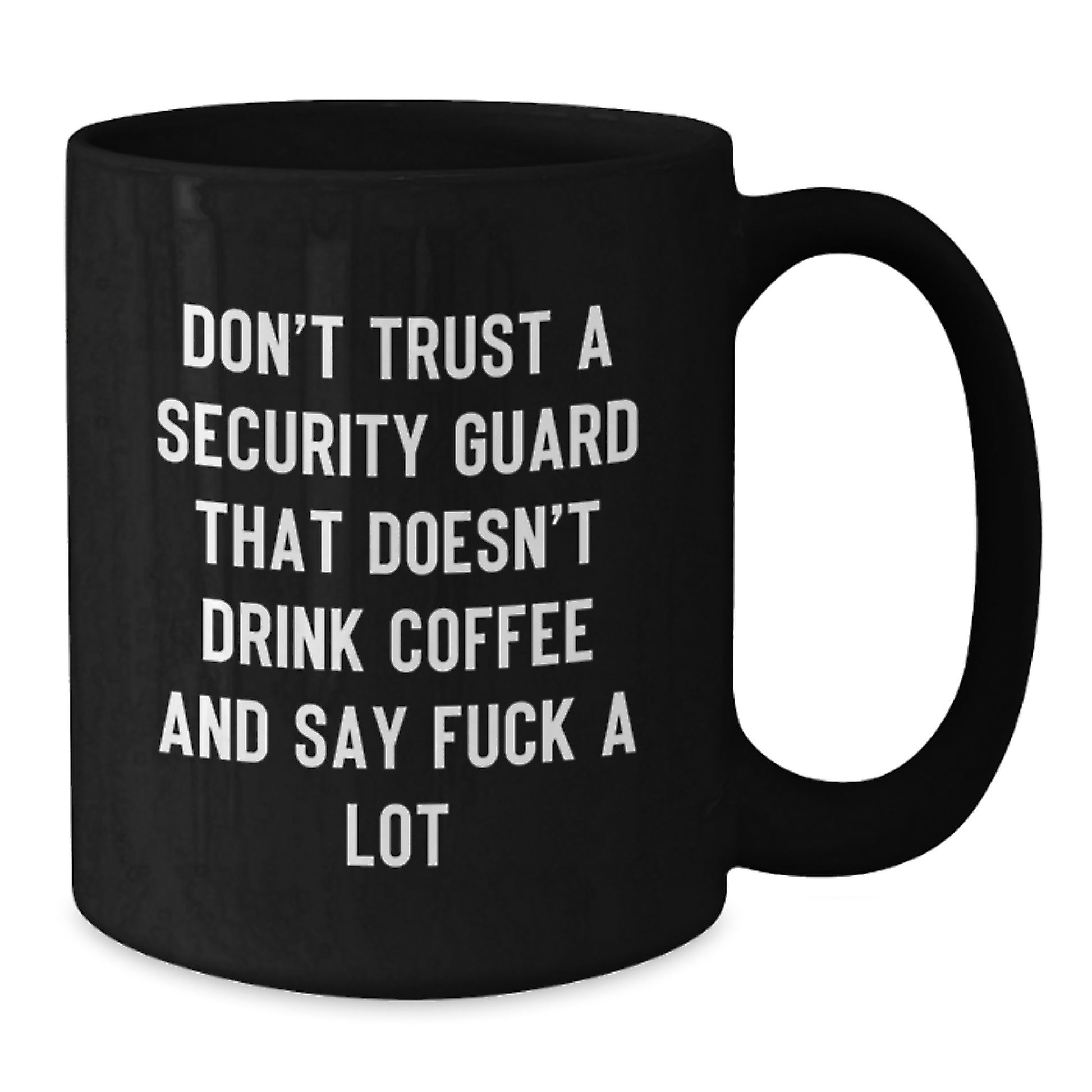 Funny Security Guard Gifts from Friends for Security Guards Black Coffee Mug for Graduation Unique Gifts - Additional