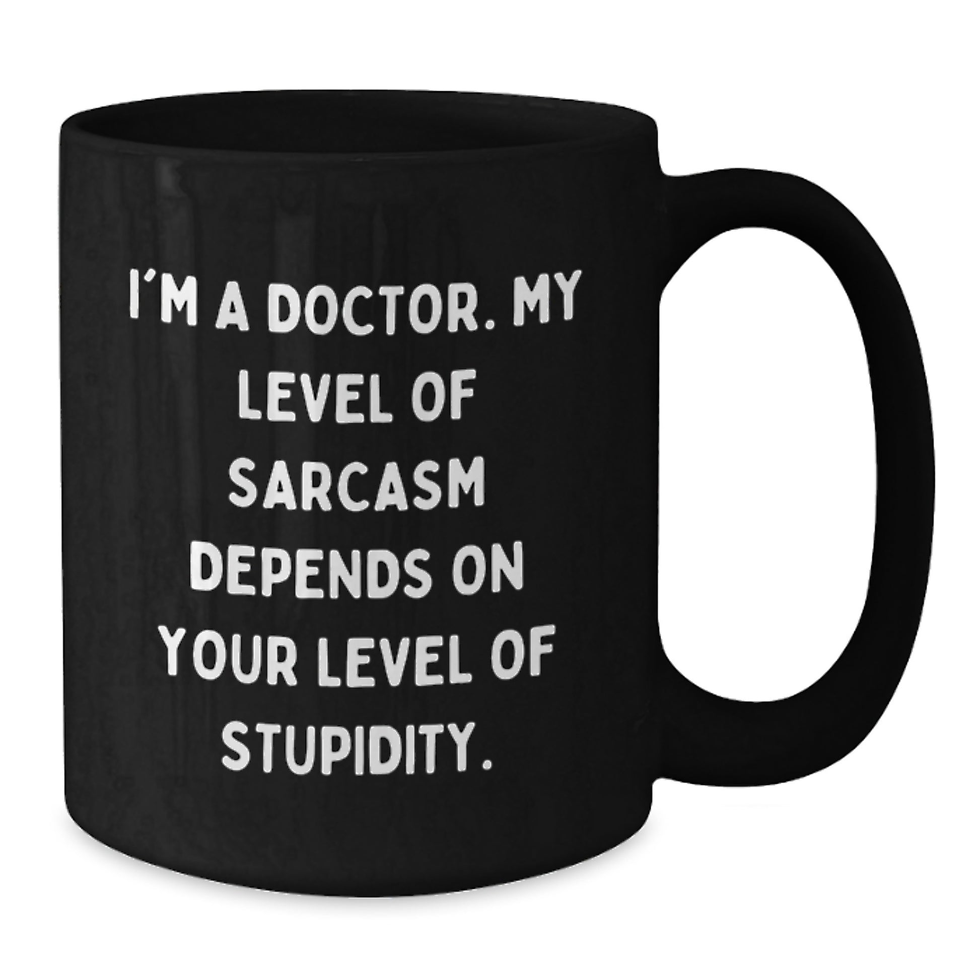 Funny Doctor Gifts for Men from Friends - I'm A Doctor Black Coffee Mug Set - Additional