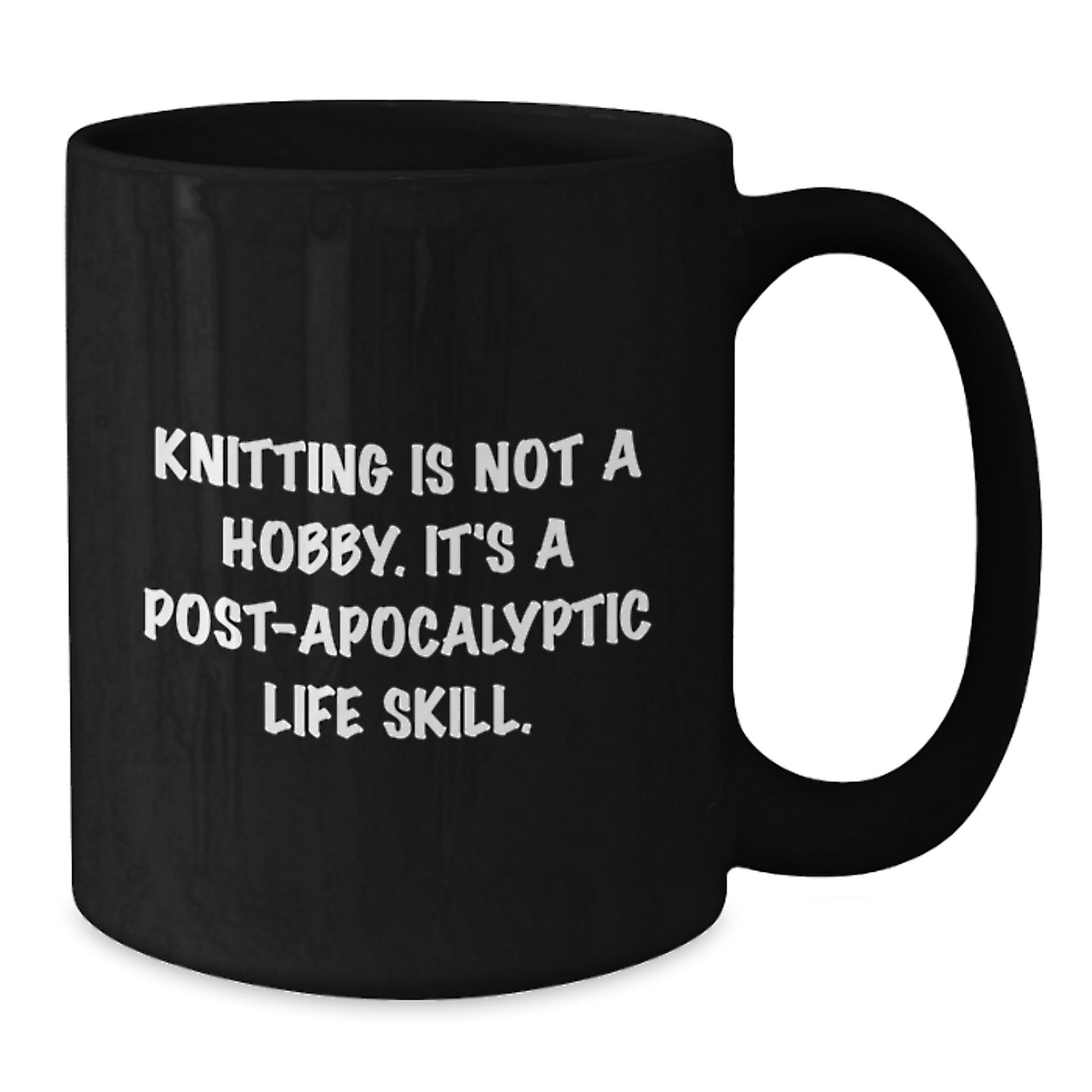 Funny Knitting Gifts for Women - Knitting Is Not A Hobby Mug for Coffee Lovers - Birthday Unique Gifts from Friends - Additional
