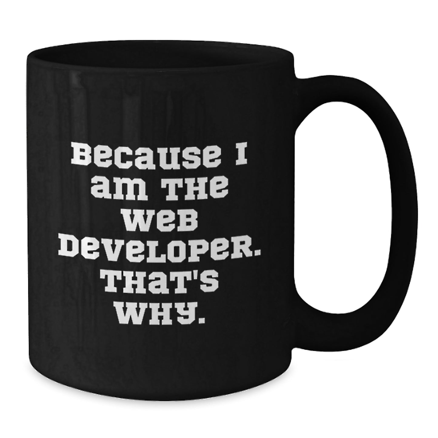 Funny Web Developer Black Coffee Mug Gifts from Men for Coworkers, Web Developer Unique Christmas Unique Gifts for Women Friends and Family - Additional