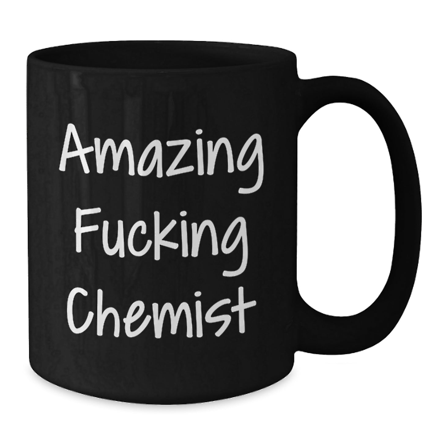 Funny Chemist Gifts from Friends, Christmas Unique Mugs for Chemist, Black Coffee Mug with Amazing F--king Chemist Quote, Gifts for Chemist Men, Ceramic, Microwave and Dishwasher Safe - Additional
