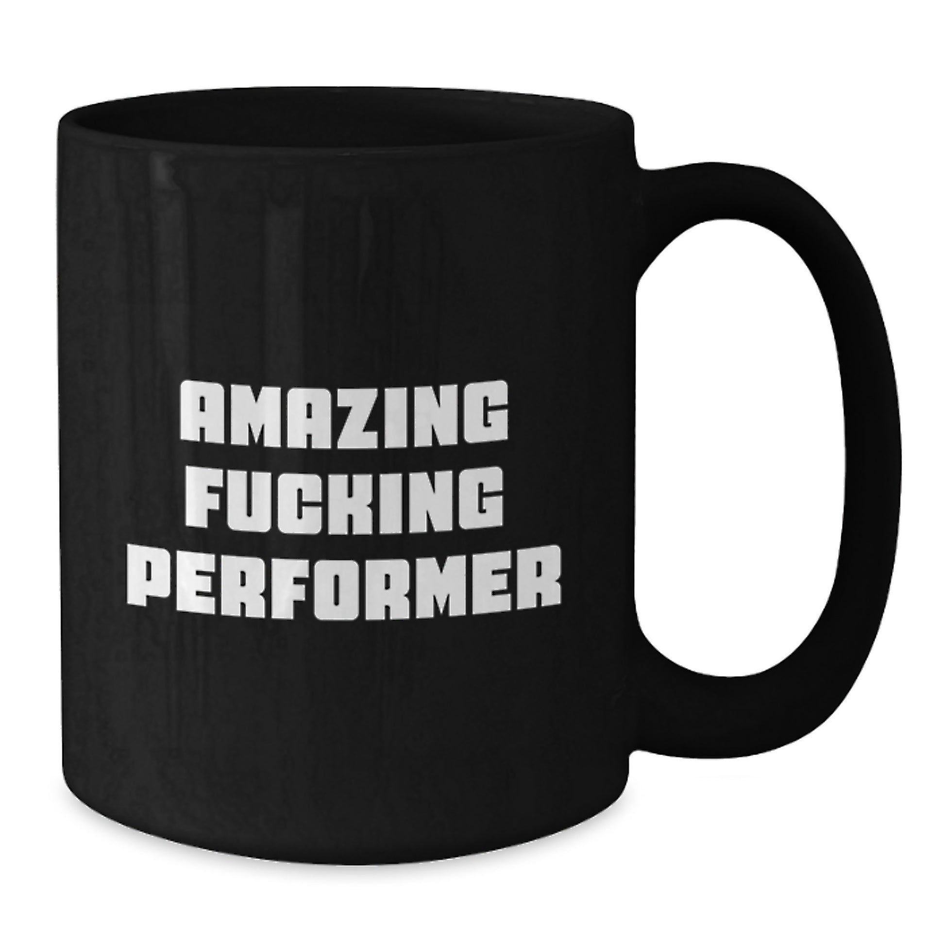 Funny Performer Gifts from Friends, Unique Black Coffee Mug for Performer, Amazing 'F--king Performer' Quote Christmas Unique Gifts - Additional