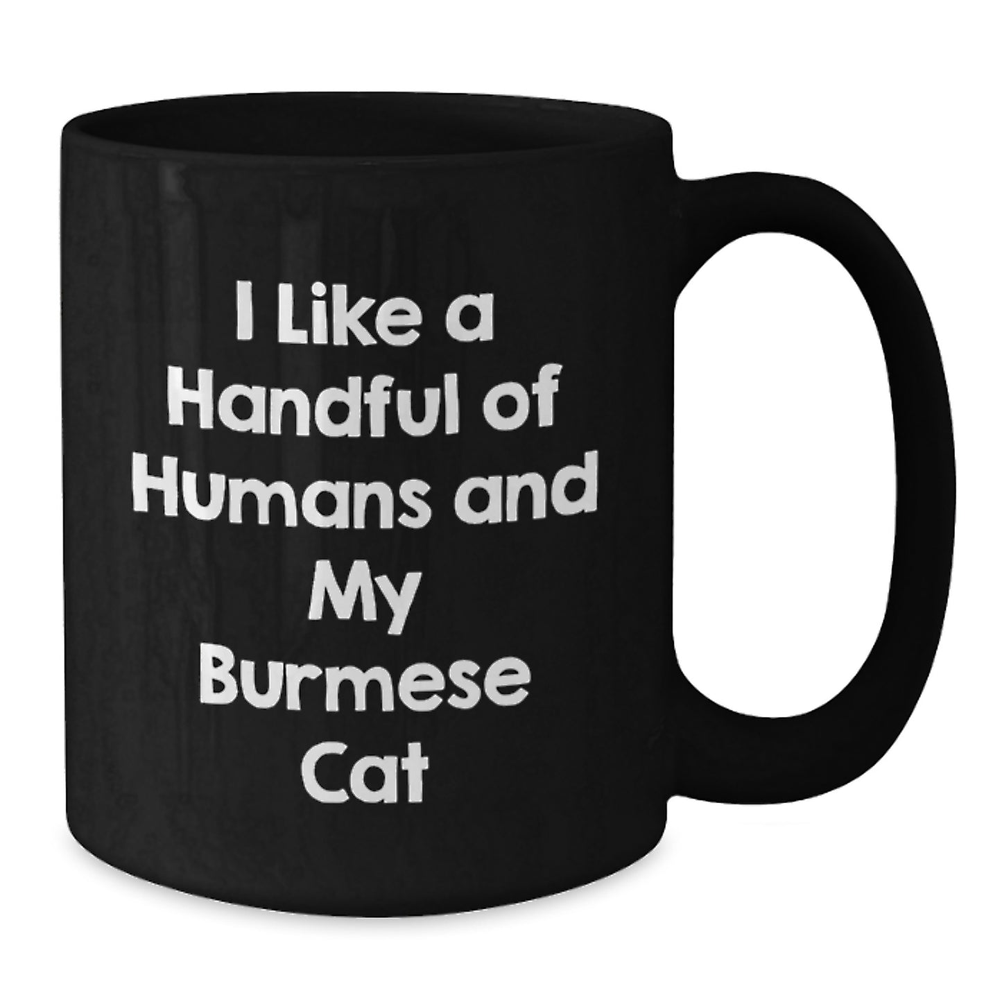 Funny Burmese Cat Gifts for Cat Lovers, Black Coffee Mugs for Valentine's, Unique Quote Mug from Men - Additional
