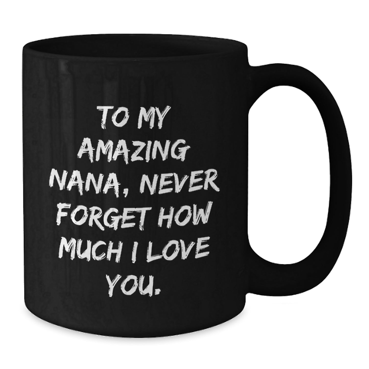 Funny Nana Gifts from Men to My Amazing Nana, Black Coffee Mug Christmas Unique Presents - Additional