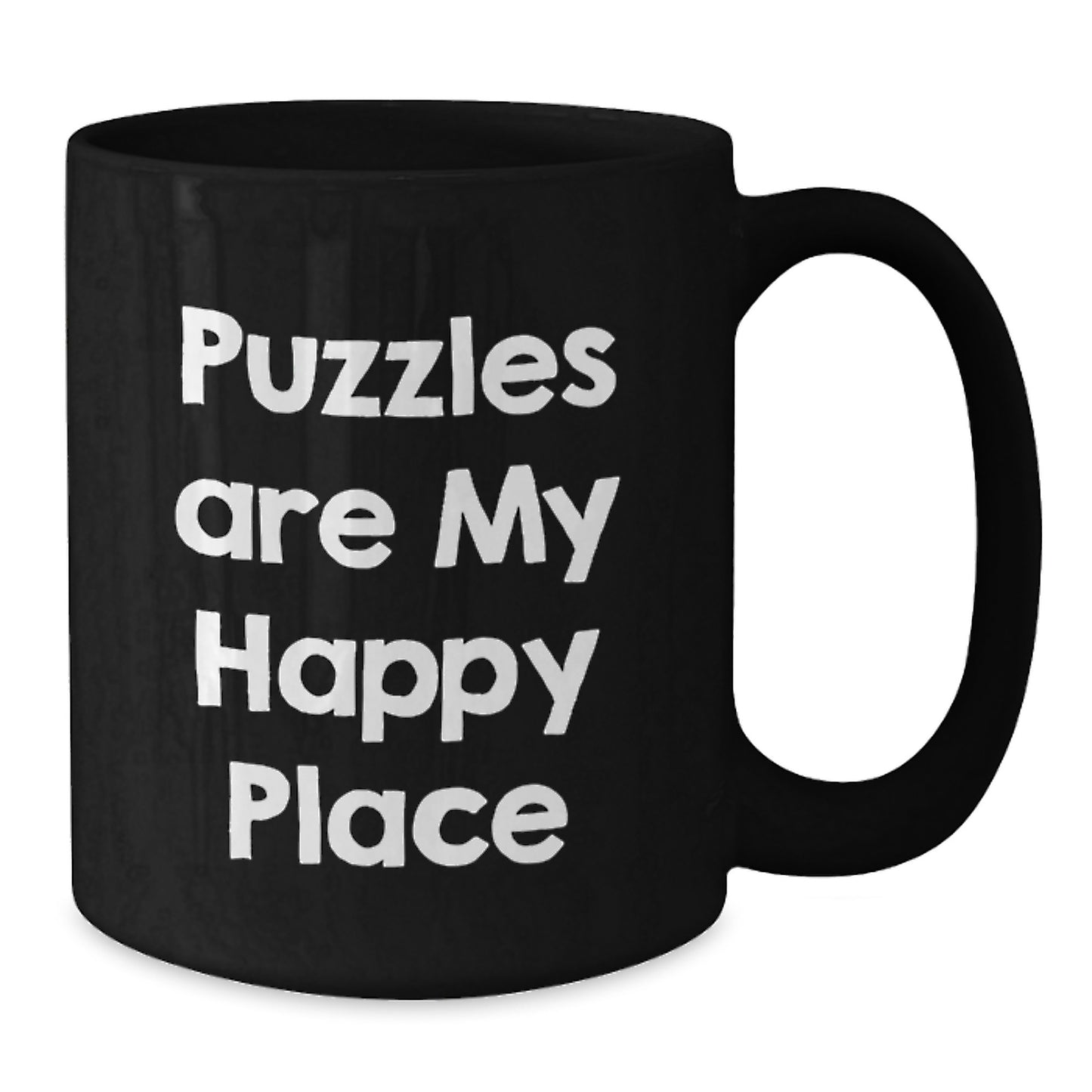 Puzzles Lover Gifts from Dad, Funny Puzzle Quote Black Coffee Mug for Father's Day Unique Gifts - Additional