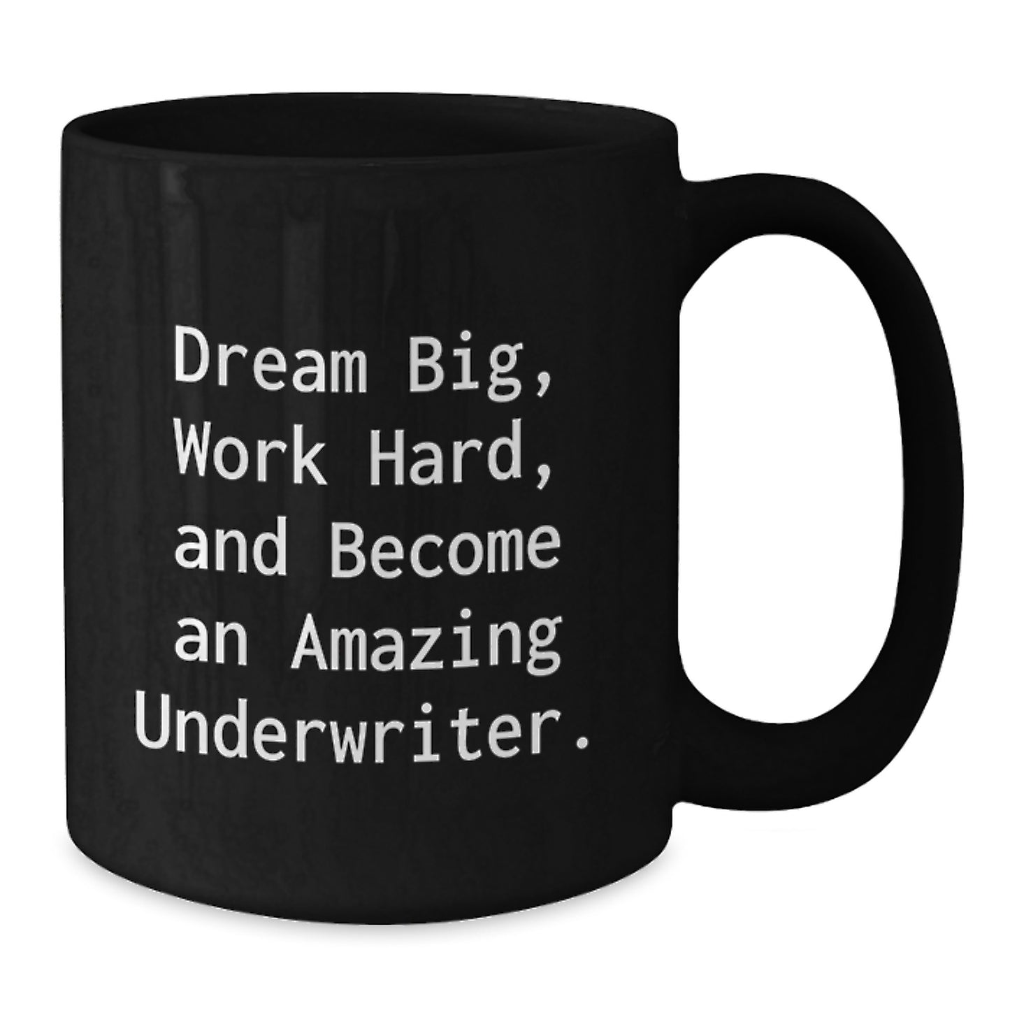 Funny Underwriter Gifts from Family, Christmas Unique Mugs for Underwriters to Dream Big, Work Hard, And Become Amazing - Additional