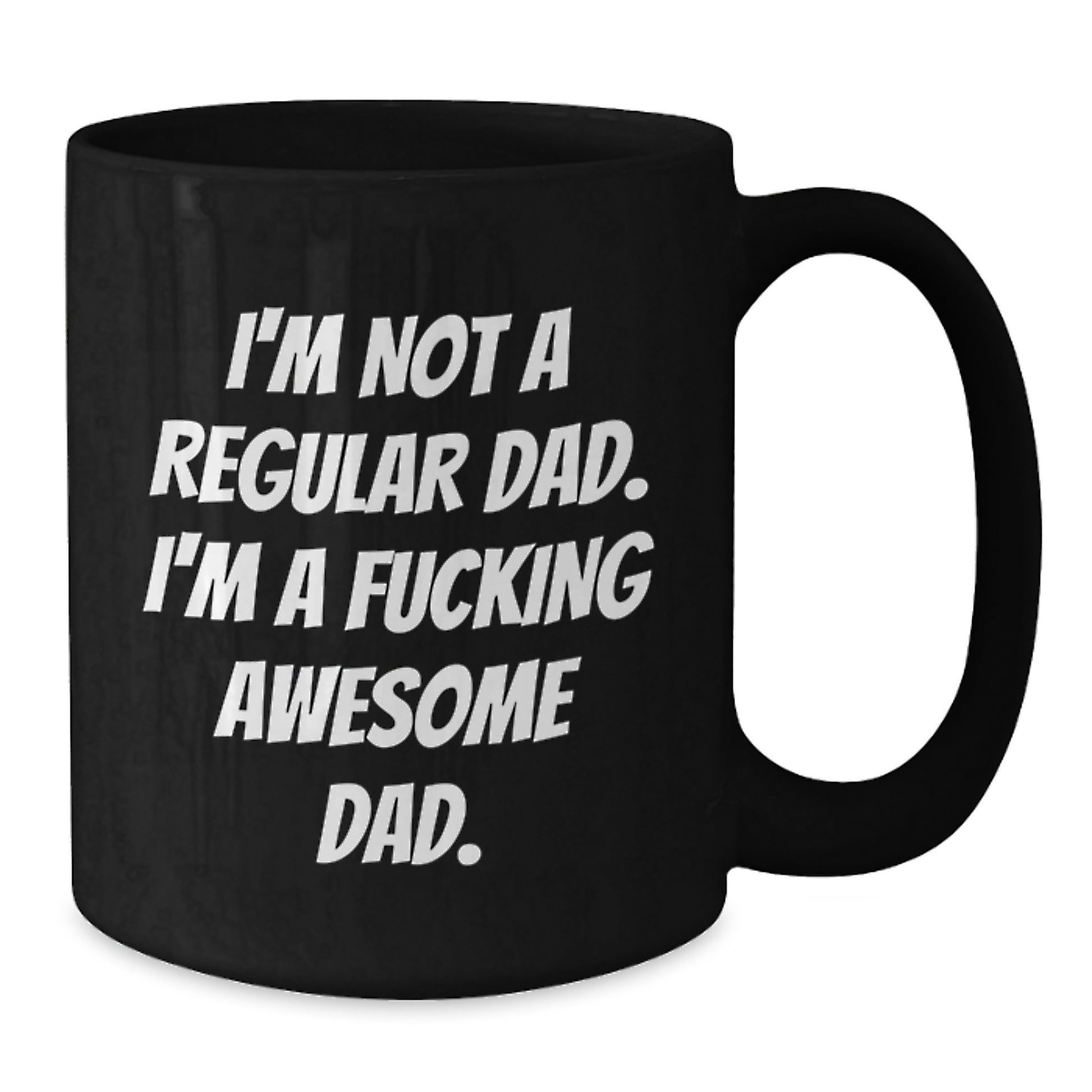 Funny Dad Gifts, Awesome Dad Quotes, Black Coffee Mug for Men, Graduation Unique Gifts from Family - Additional