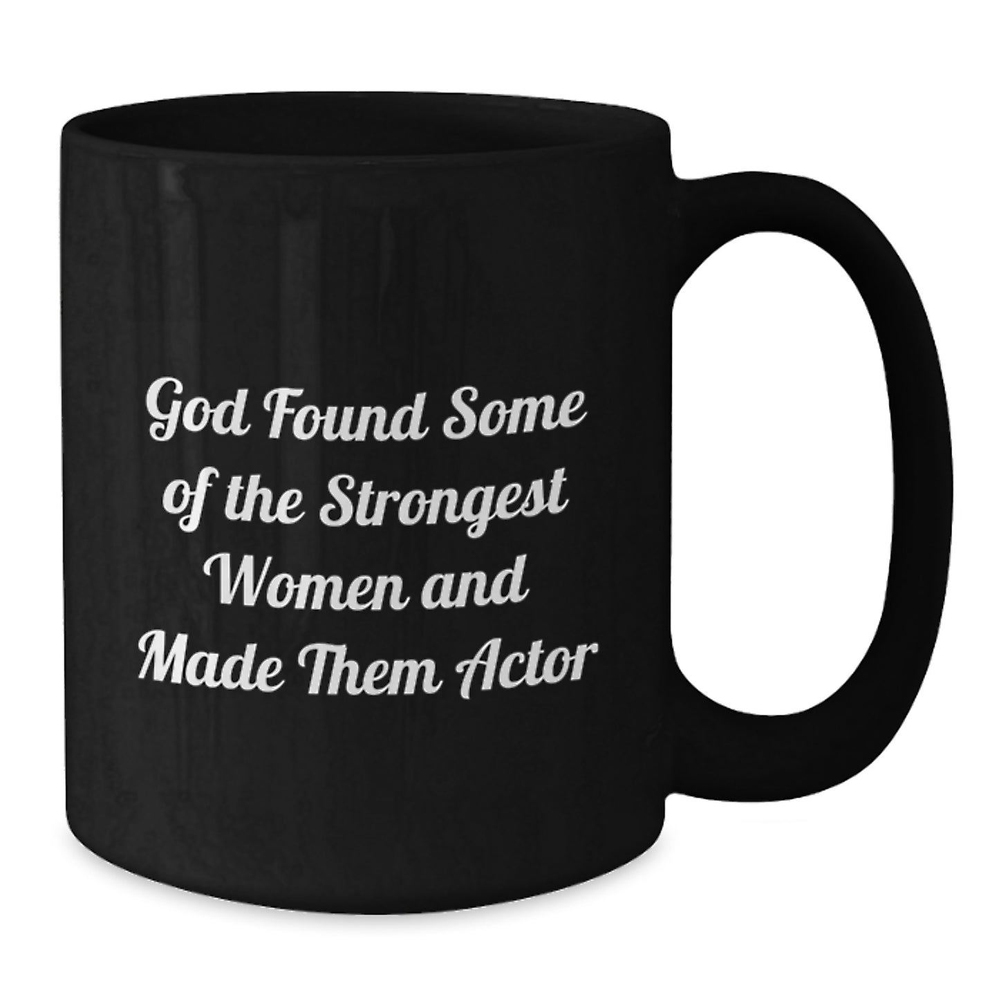 Funny Actor Gifts from Family to Friends, Inspirational Black Coffee Mug for Christmas Unique Presents - Additional