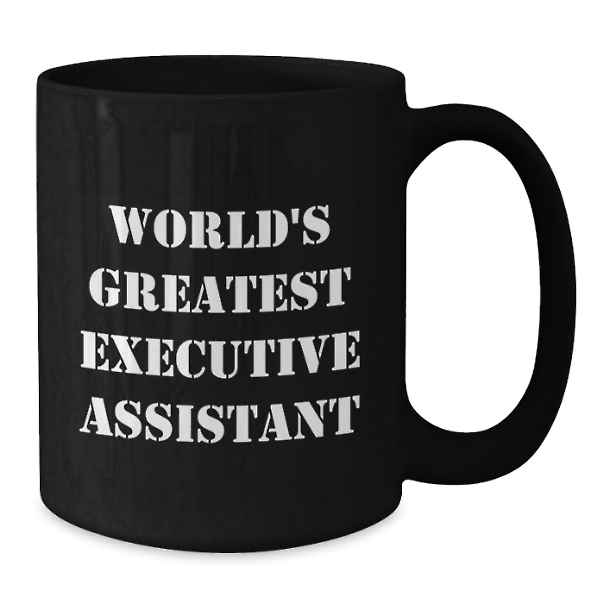 Funny Executive Assistant Gifts, World's Greatest Executive Assistant Black Coffee Mug, Unique Gifts for Executive Assistant Men - Additional