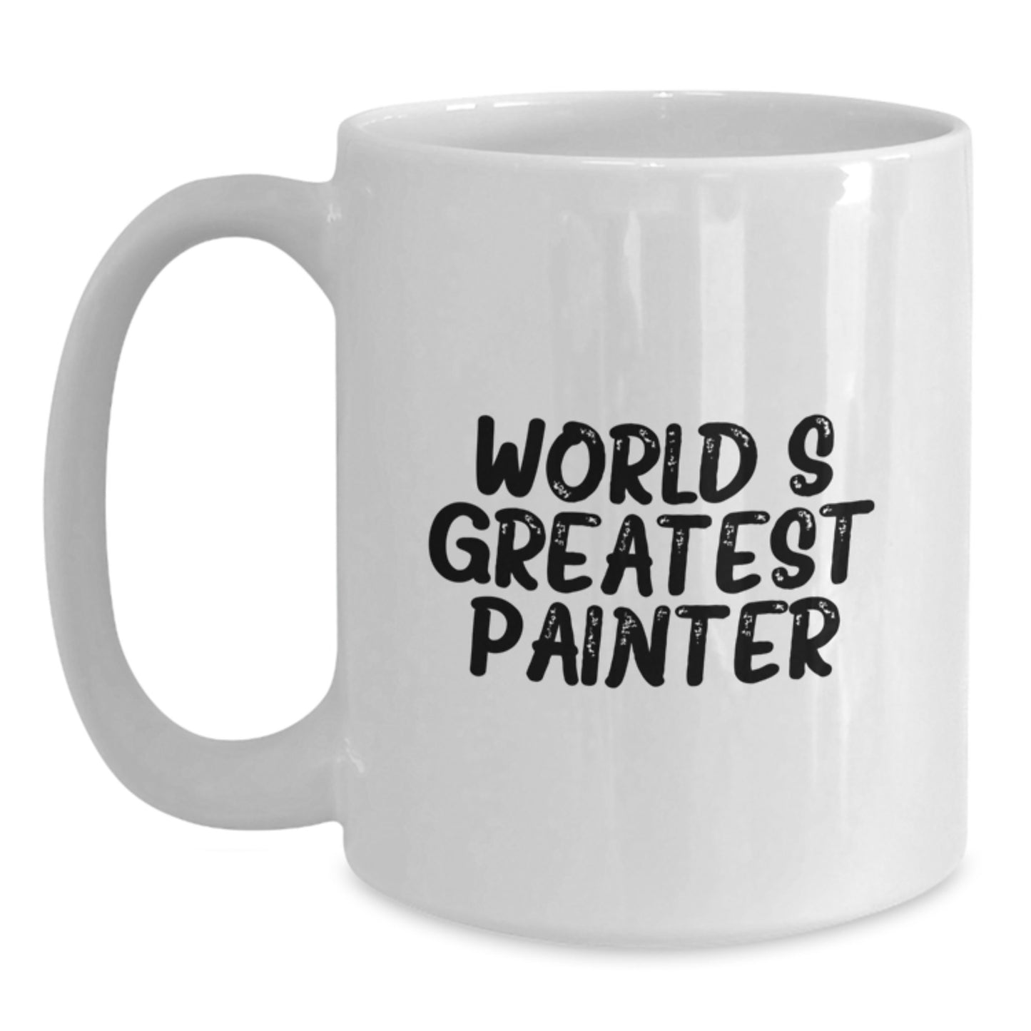 Funny World's Greatest Painter Gifts for Men, White Coffee Mug from Friends, Unique Graduation Celebration - Main