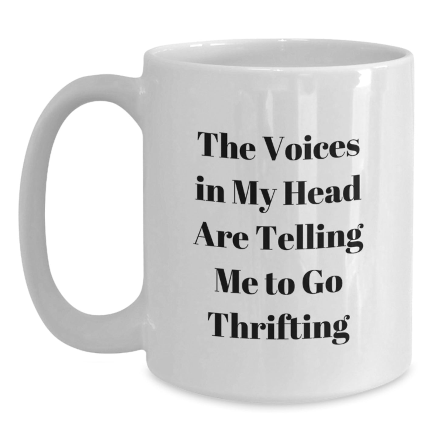 Funny Thrifting White Coffee Mug Gifts from Friends for Thrifting Enthusiasts on Christmas - Main