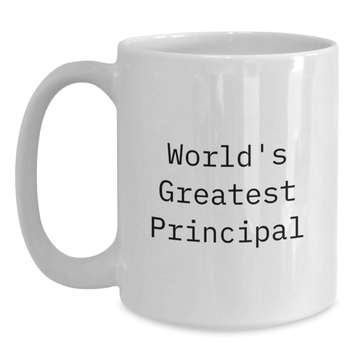 Funny Principal Gifts for Men, Gifts from Family, White Coffee Mug for World's Greatest Principal, Unique Mother's Day Unique Gifts - Main
