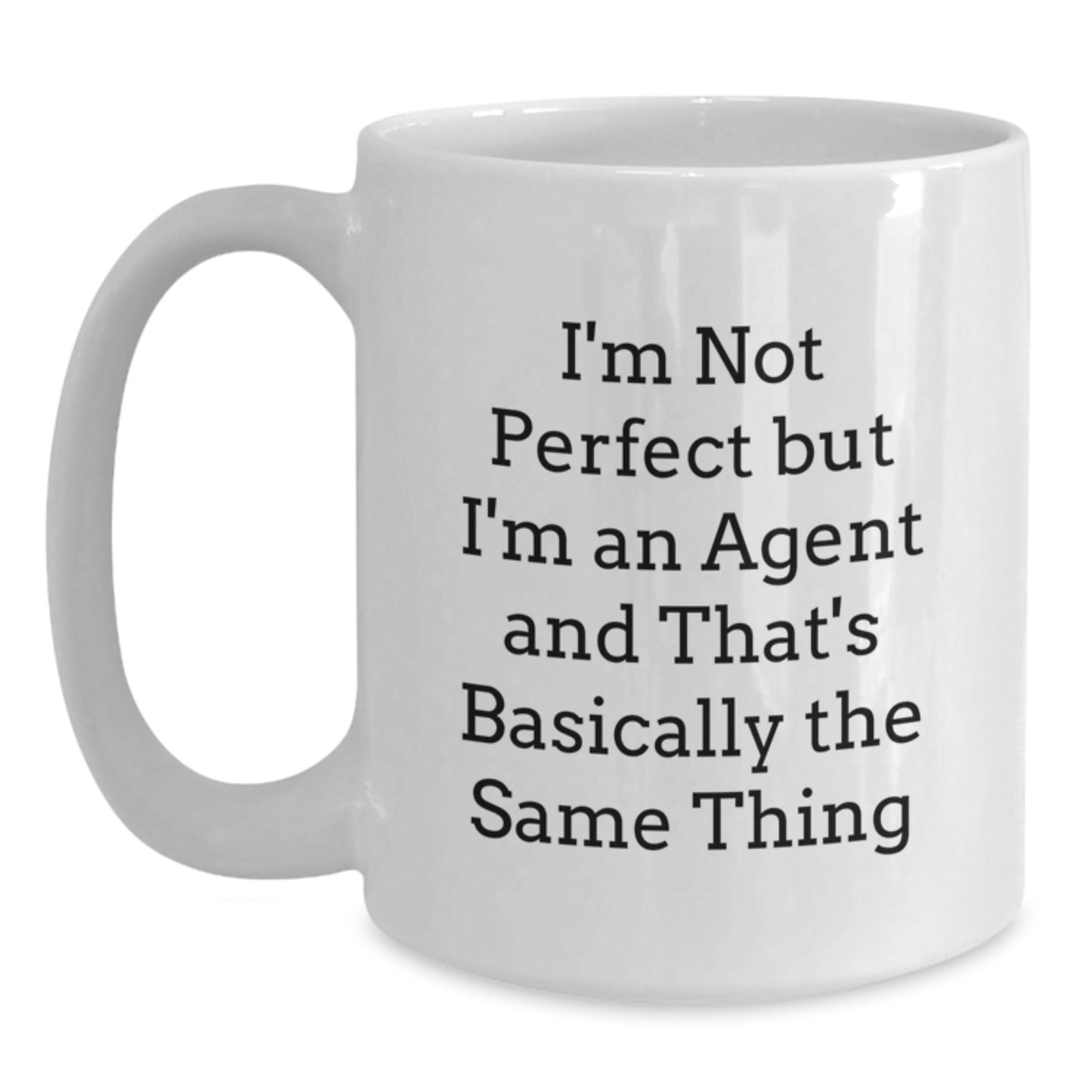 Funny Agent Gifts from Friends for Agent Graduation Unique White Coffee Mug - Main