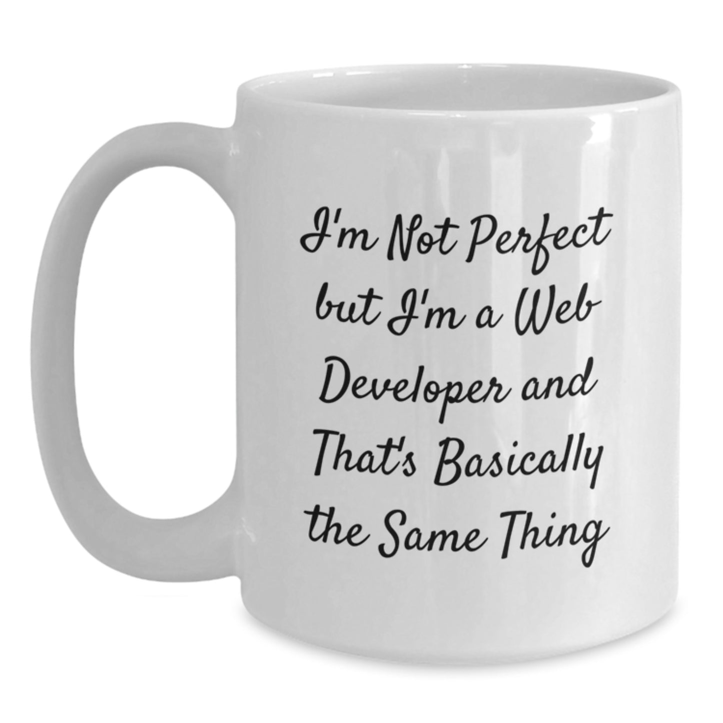 Funny Web Developer Gifts for Men, Unique Valentine's Unique Gifts from Friends, Cozy White Coffee Mug for Web Developer - Main