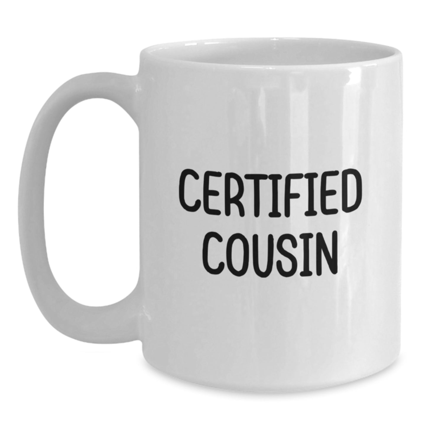 Funny Cousin Gifts, White Coffee Mug with 'Cousin is the Best' Quote, Gifts from Family for Cousin Men Women Friends - Main