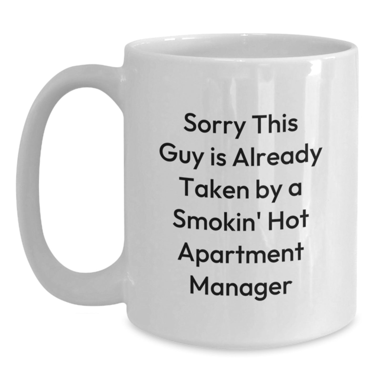 Funny Apartment Manager White Coffee Mug Gifts from Men to Office Worker Valentine's Unique Present - Main