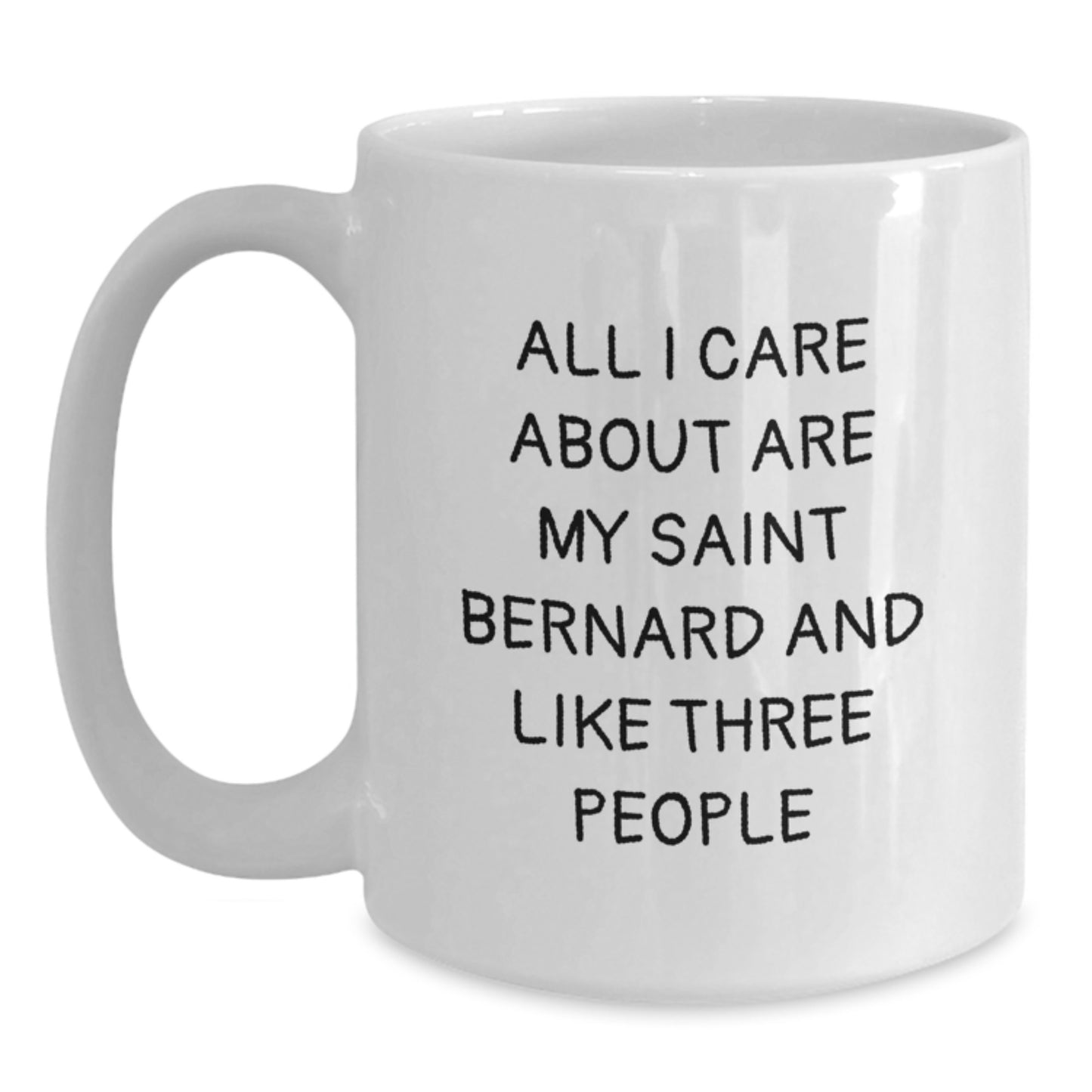 Saint Bernard Dog Lovers Funny White Coffee Mug Gifts from Friends for Birthday - Main